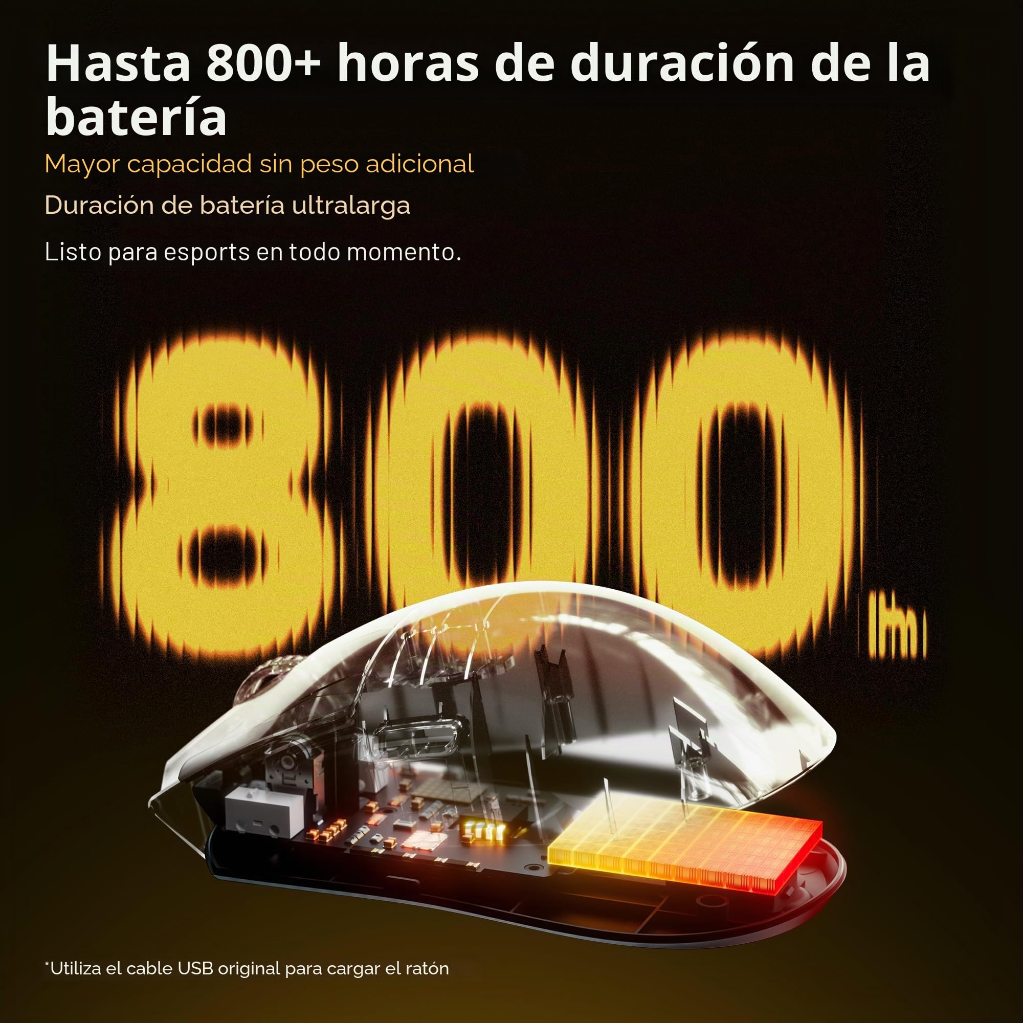 ATK Blazing Sky X1 V2 Ratón inalámbrico para juegos, 54 g, ligero, sensor PAW3950Ultra, MCU nórdico 54L15, interruptores ópticos, nuevo dongle GEM 8K, doble modo 2,4 G/cable (ultimo, rojo metálico)