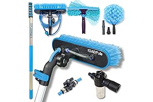 IGADPole Window Cleaning Pole: Extendable 24FT Window Washing Kit