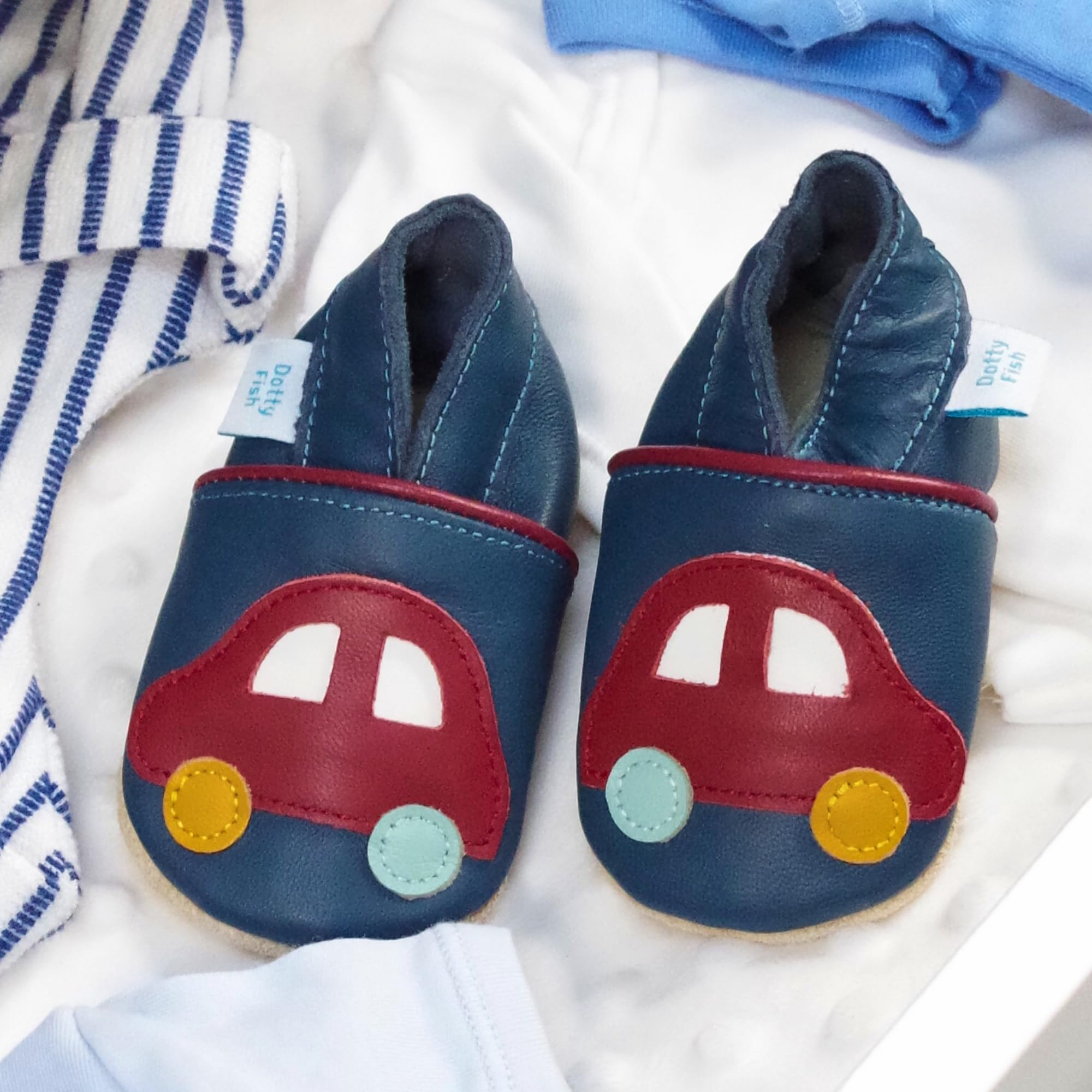 Dotty Fish - Ragazzi Scarpe da Bambino in Pelle, Scarpe da Bambini Unisex - Bambini e Ragazzi - 3