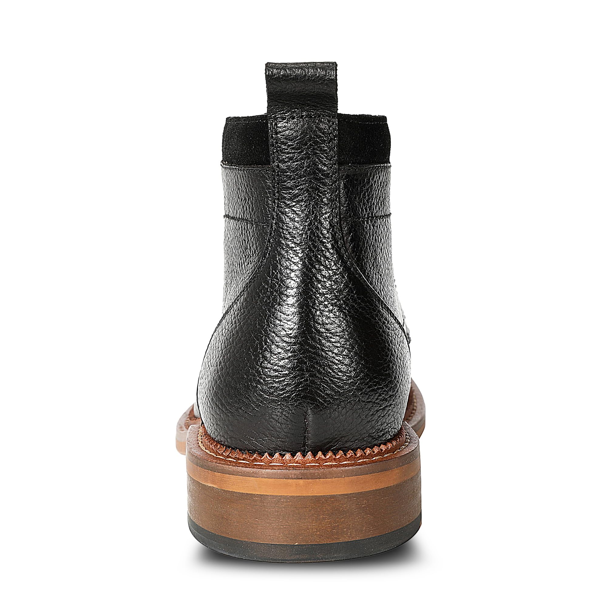 Allthemen Stivali da Motociclista da Uomo Scarpe Oxford retrò con Lacci Scarpe da Lavoro Eleganti da Uomo