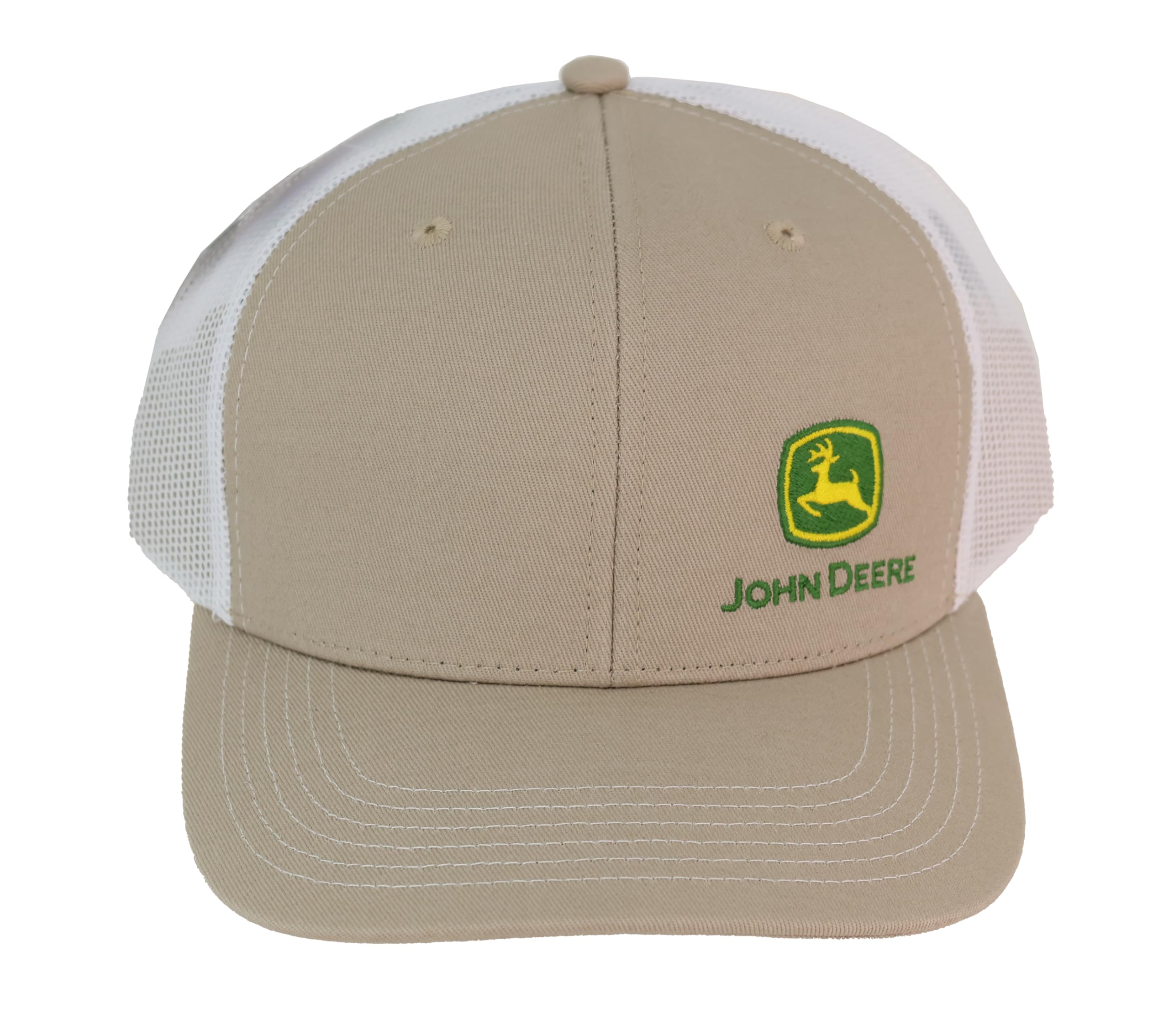 Khaki Tan Moline 112 Fit Cap White Mesh Embroidered Side Logo Hat