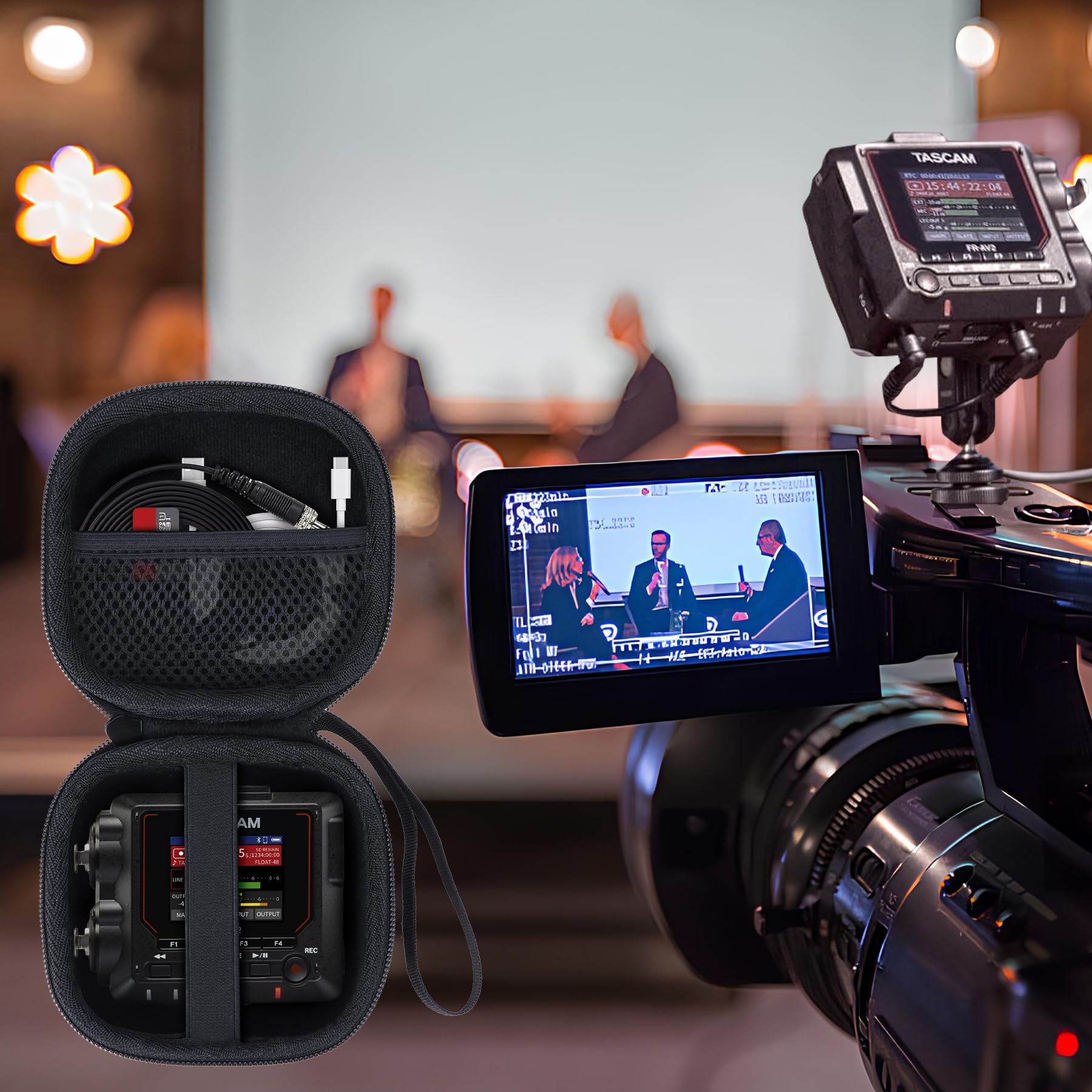 Étui Housse Cas pour TASCAM FR-AV2 Enregistreur