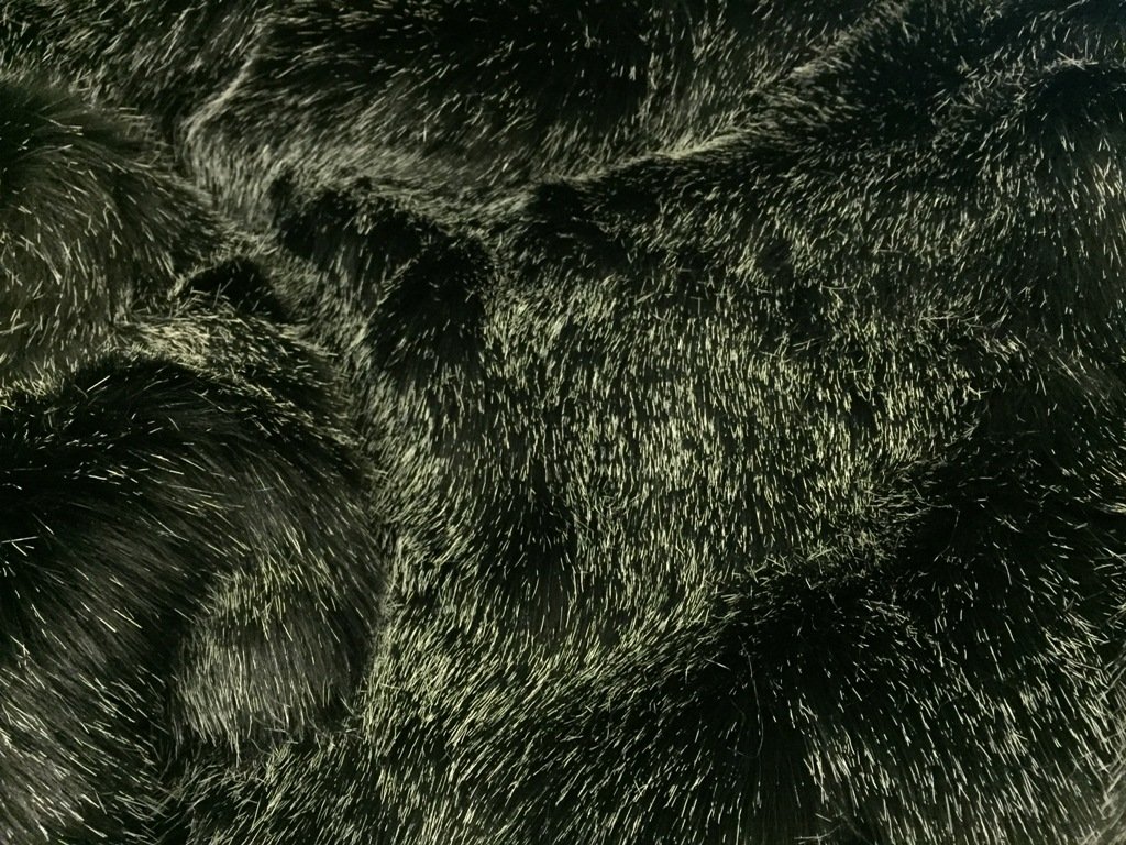 Fausse fourrure super de luxe motif nuit étoilée pour une couture haute couture élégante