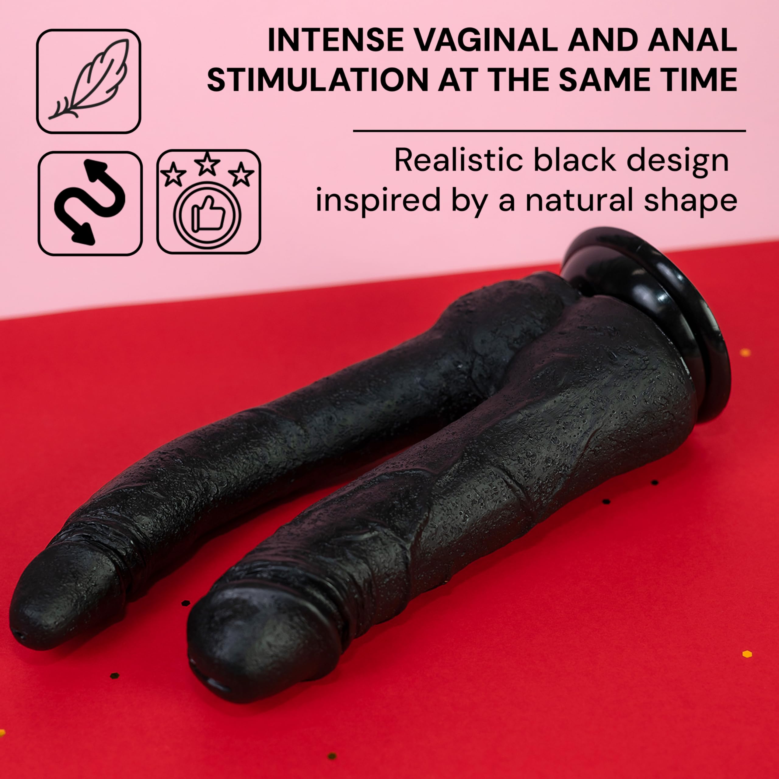 FOPS Dido doppia penetrazione per donna anale donna Sex toys Dildo doppio Sesso accessori per coppia Sex toysper per coppie Anal dildo Dildo Poppio pene Dildò Double pene D27
