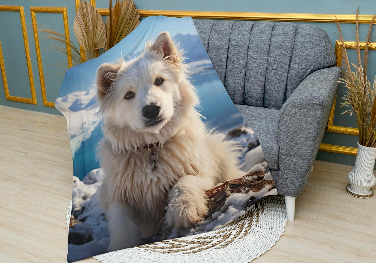 Greenland Dog Blanket Gift Cool Thin Blanket Soft Throw Blanket 50" x 60"