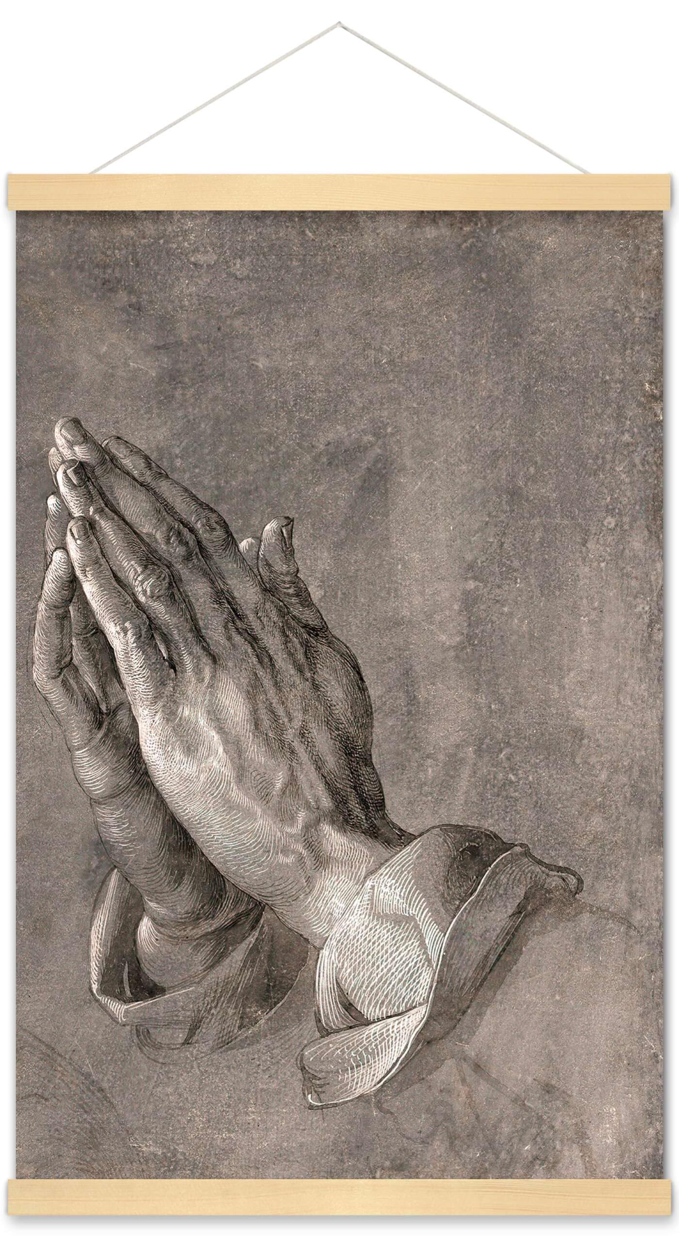 鉛筆画「The prayer」　B5大サイズ Amazon.com: Meishe Art Poster Print Praying Hands Palm Prayer by