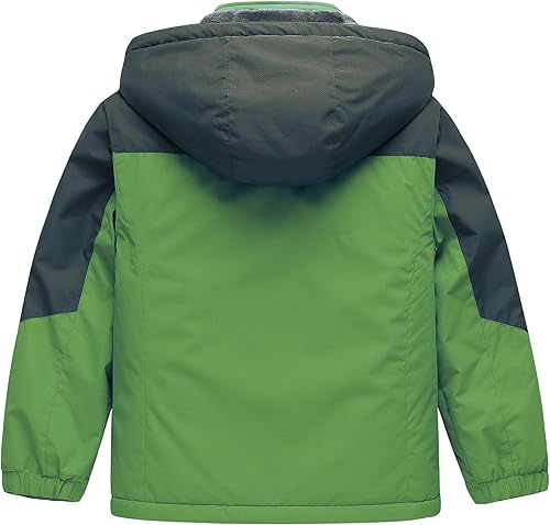 Miniatura 2 de CREATMO US Chaqueta de esquí impermeable para niño, abrigo de nieve cálido para invierno, resistente al viento, chaqueta de lluvia para snowboard