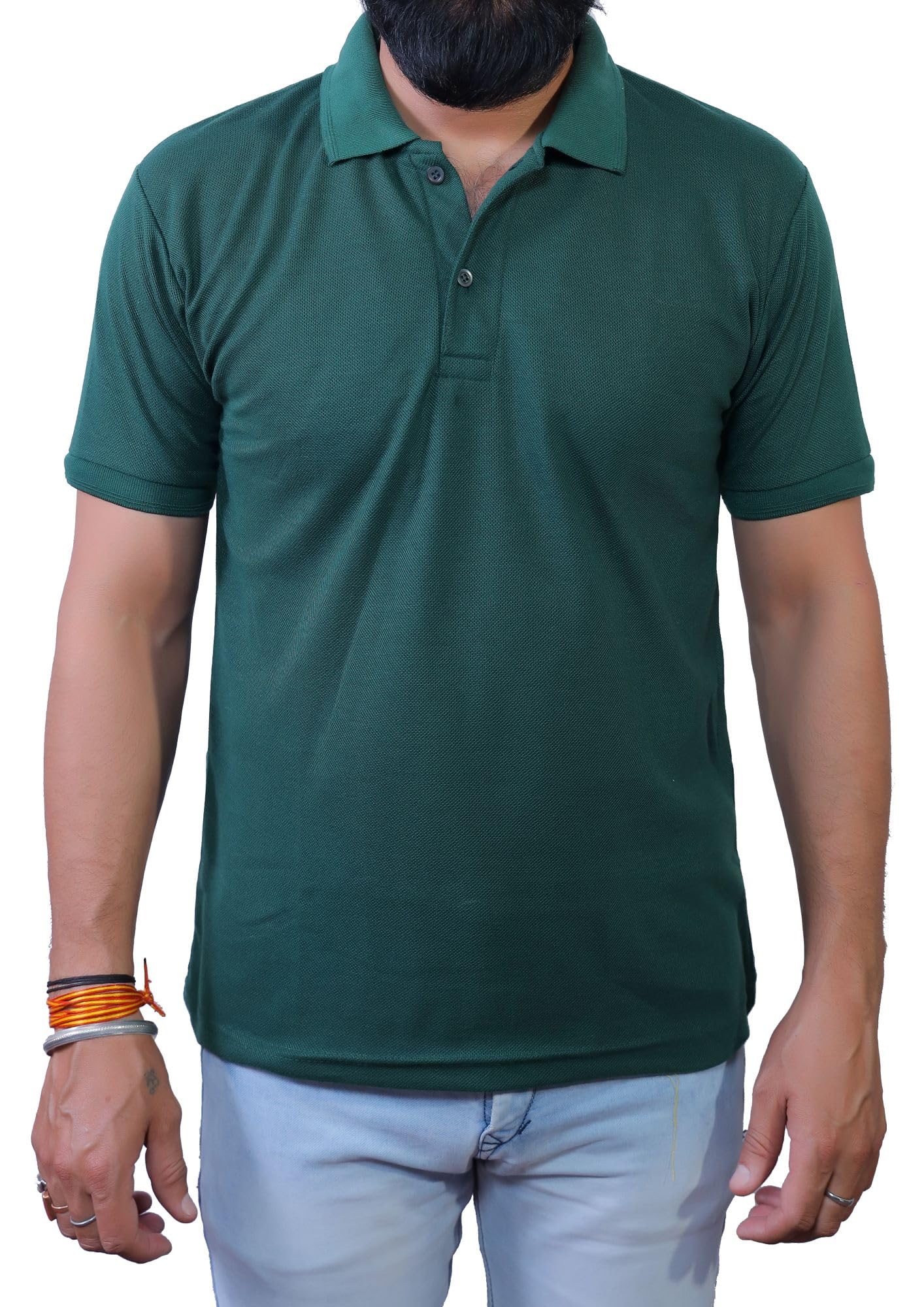 ME Solid Polo T Shirts for Men-image-28
