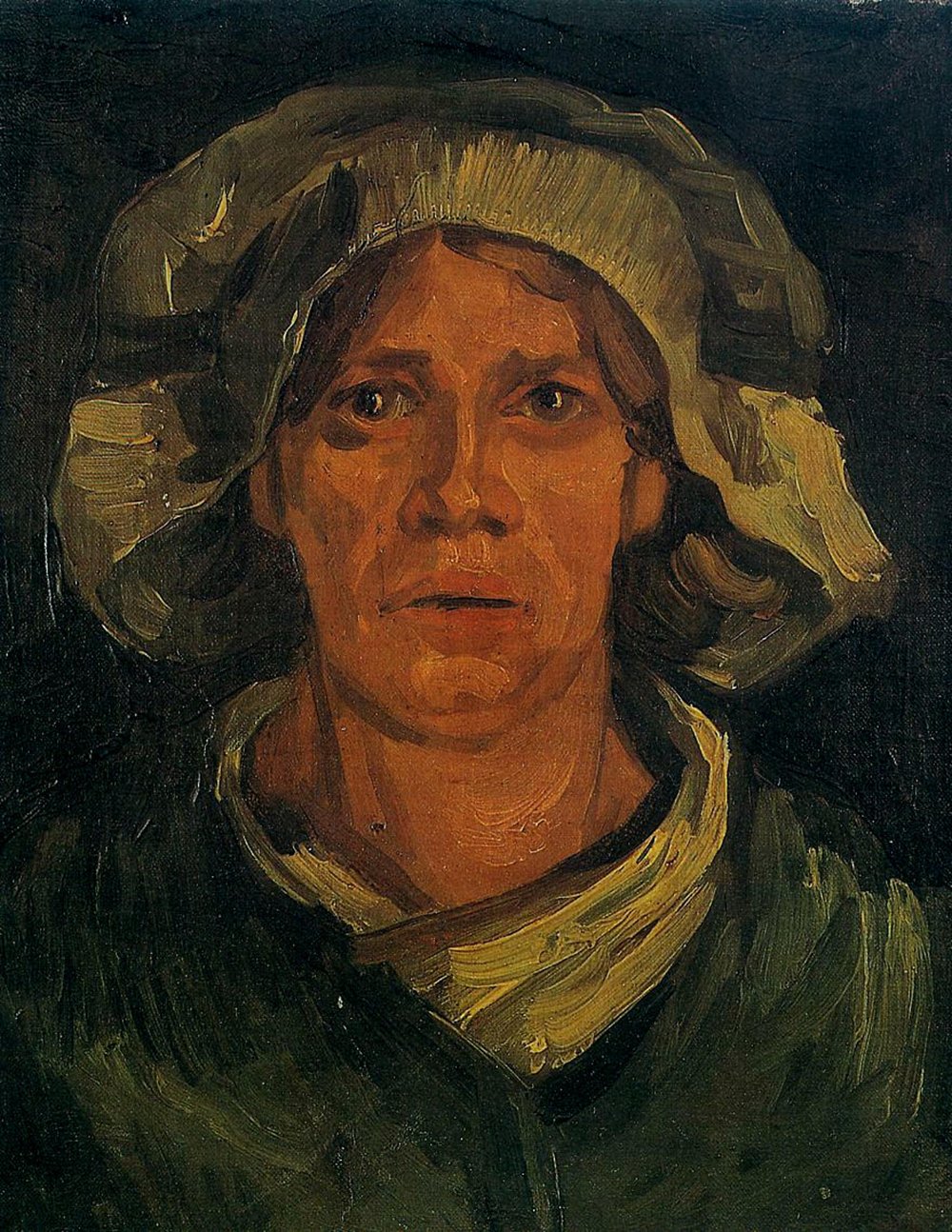 Impression Van Gogh Head of a Peasant Woman en qualité archivage mat haut de gamme