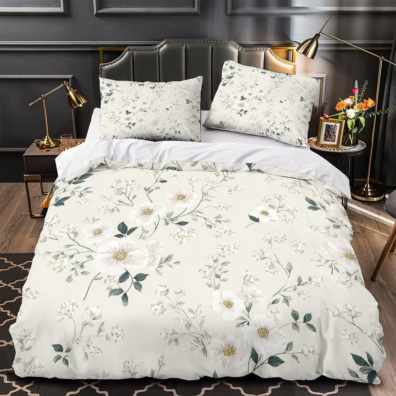 Housse de couette floral 3D vintage pour transformer votre chambre adulte