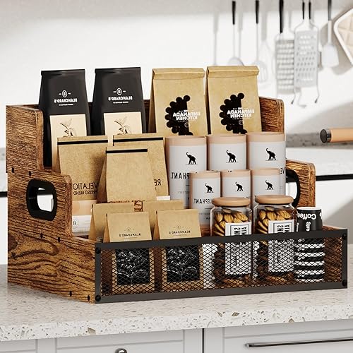 Miniatura 5 de Estante de exhibición de botellas de licor de 3 niveles, estante de vino de mostrador con asa, estantes de exhibición de botellas de bar,