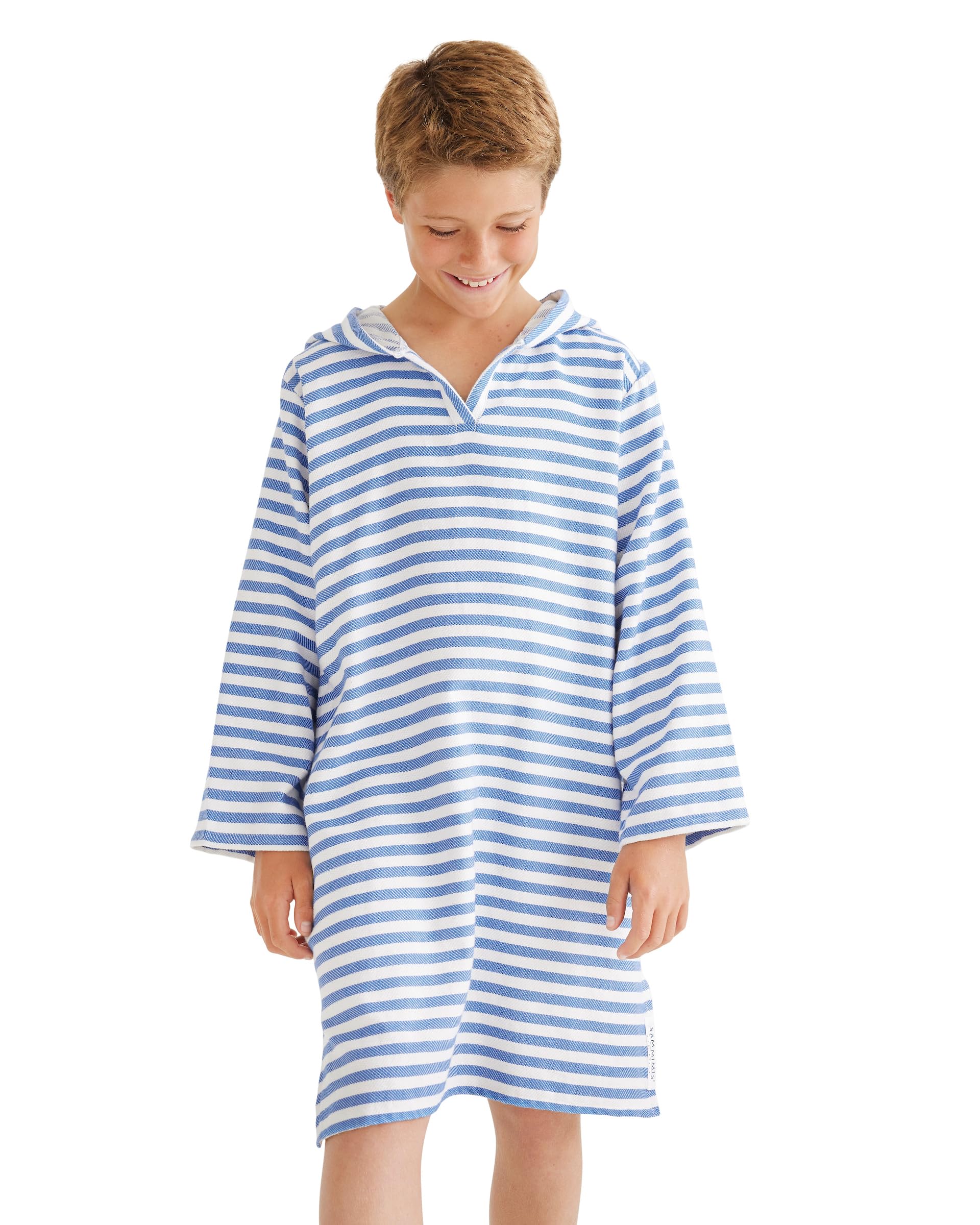 SAMMIMIS Hooded Towels for Kids - Ultra-Soft Turkish Cotton Poncho, Lightweight Wearable Towel - Cozy Beach Poncho & Kids Swim Cover Up for Bath, Pool