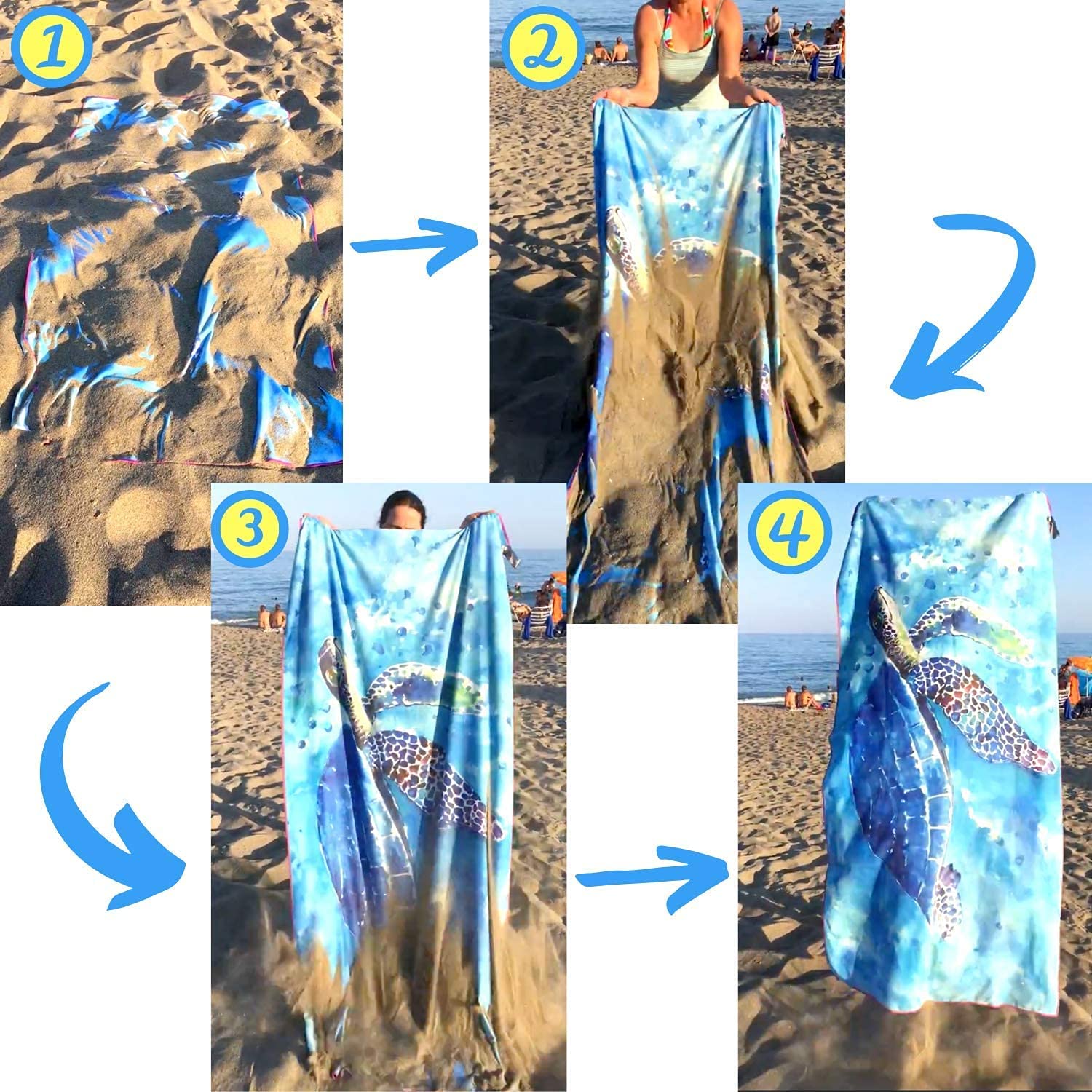 APOH The Adventures of Tintin Strandtuch Anime-Fans Badetuch Mikrofaser Handtuch Strand fur Junge und Mädchen Geschenke Sandfrei Badelaken (210x150cm, Tintin1)