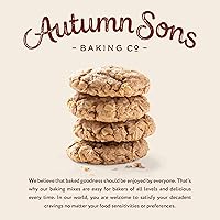 Vista 3 de Autumn Sons Baking Co. Mezcla de galletas de avena y canela sin gluten. Mezcla vegana para hornear a base de plantas. Libre de 11 alérgenos comunes.