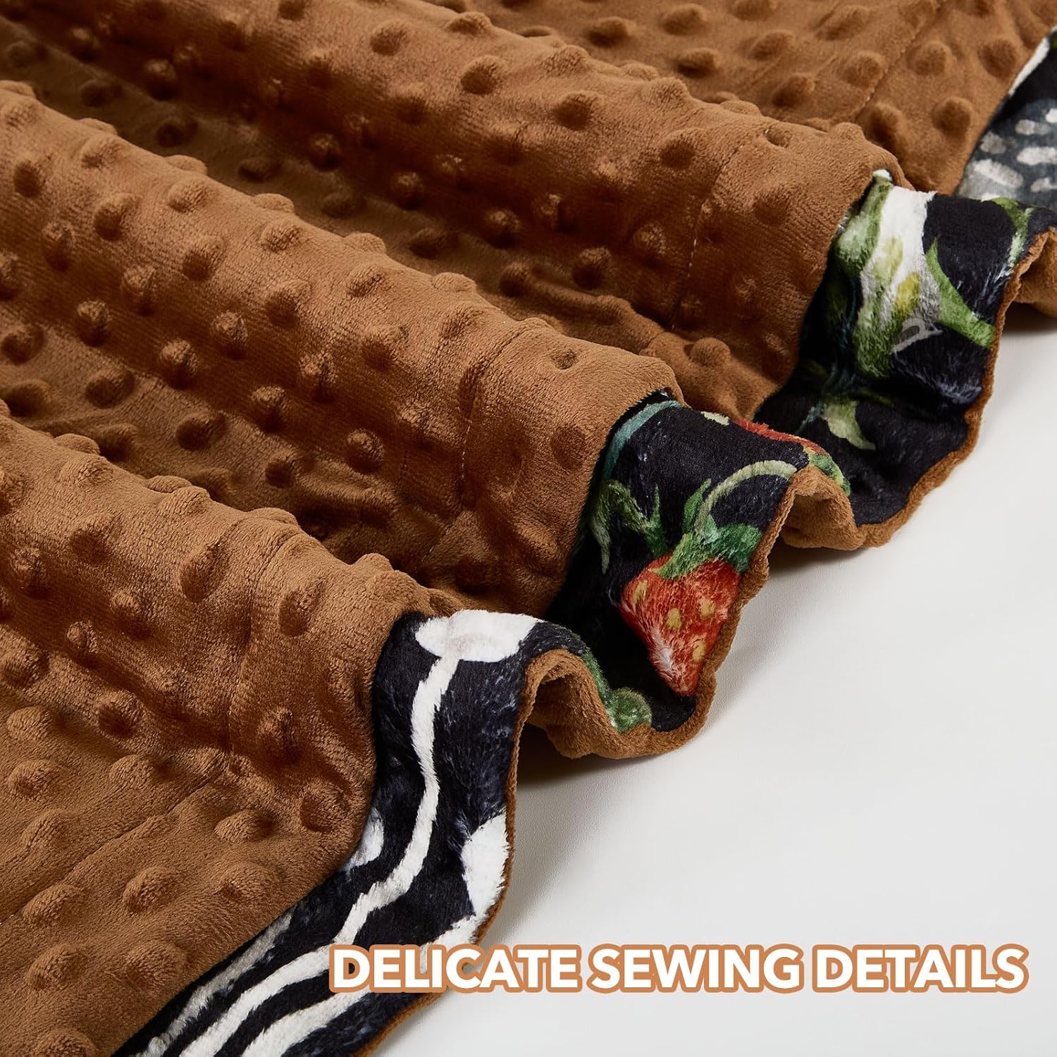 Mushroom Baby Blanket for Boys Girls Soft Fleece Minky Blanket with Dotted Backing Double Layer Newborn Toddler Blankie for Nursery Stroller Crib Gift to Son Nephew Grandson 26.5 * 40 in - Image 4