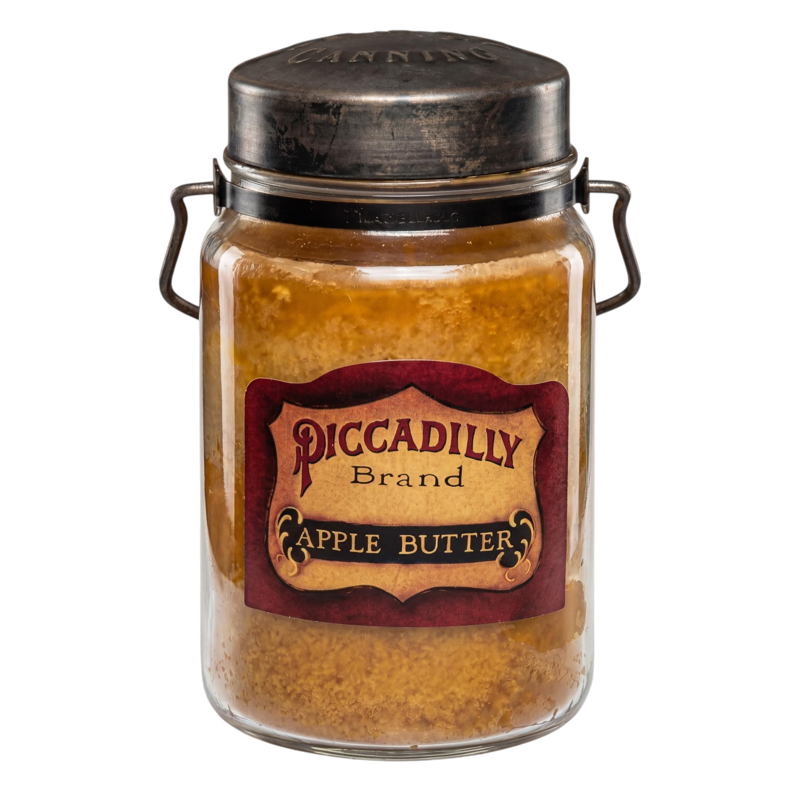 McCall’s Candles | Apple Butter | 26 oz Scented Candle | USA-Poured | Vintage Rustic Jar with Carrying Handle | Sweet &amp; Tart Spiced Apple Fragrance