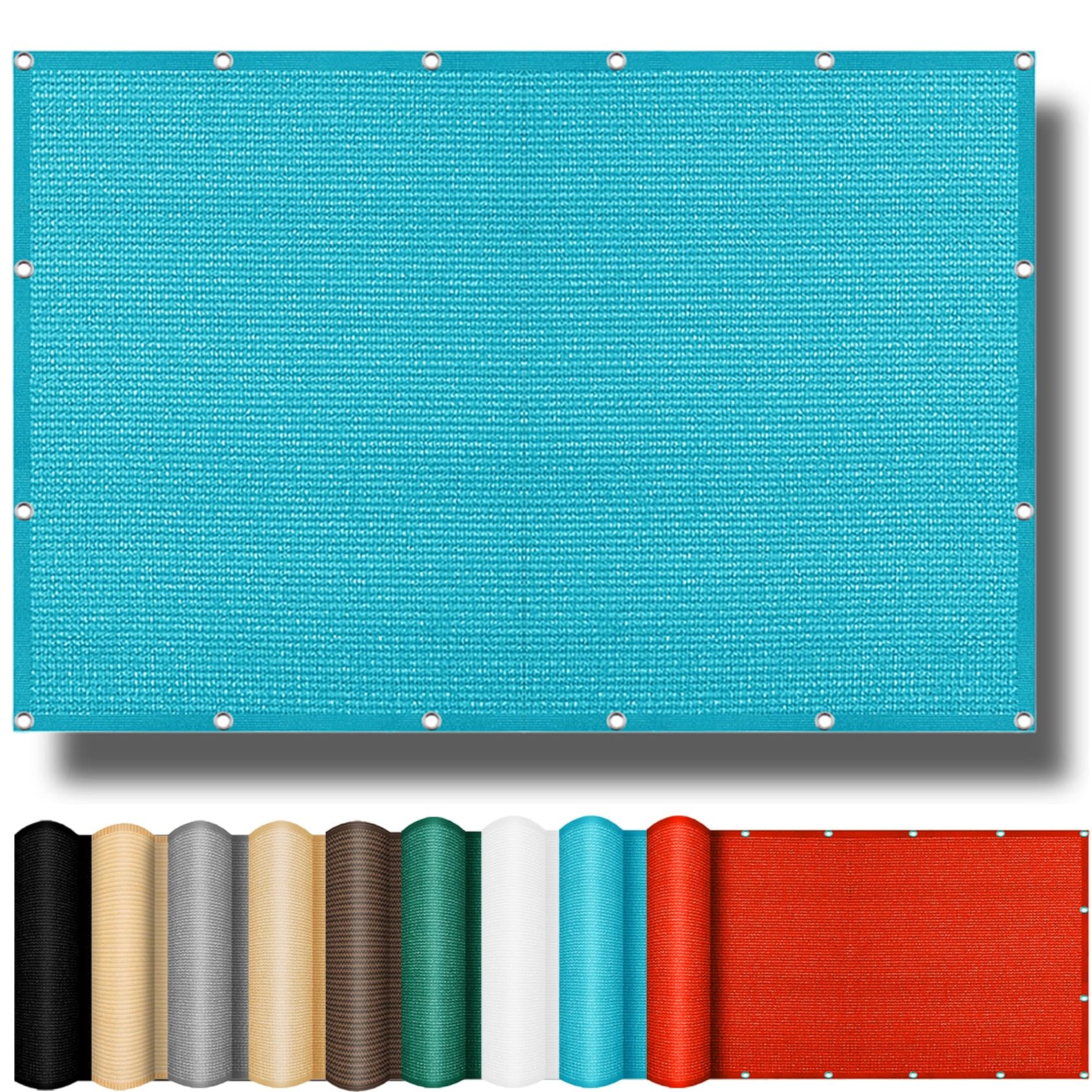 Voile d'ombrage toile ombrage 260 x 320 cm bleu ciel avec filet ombrage rectangle