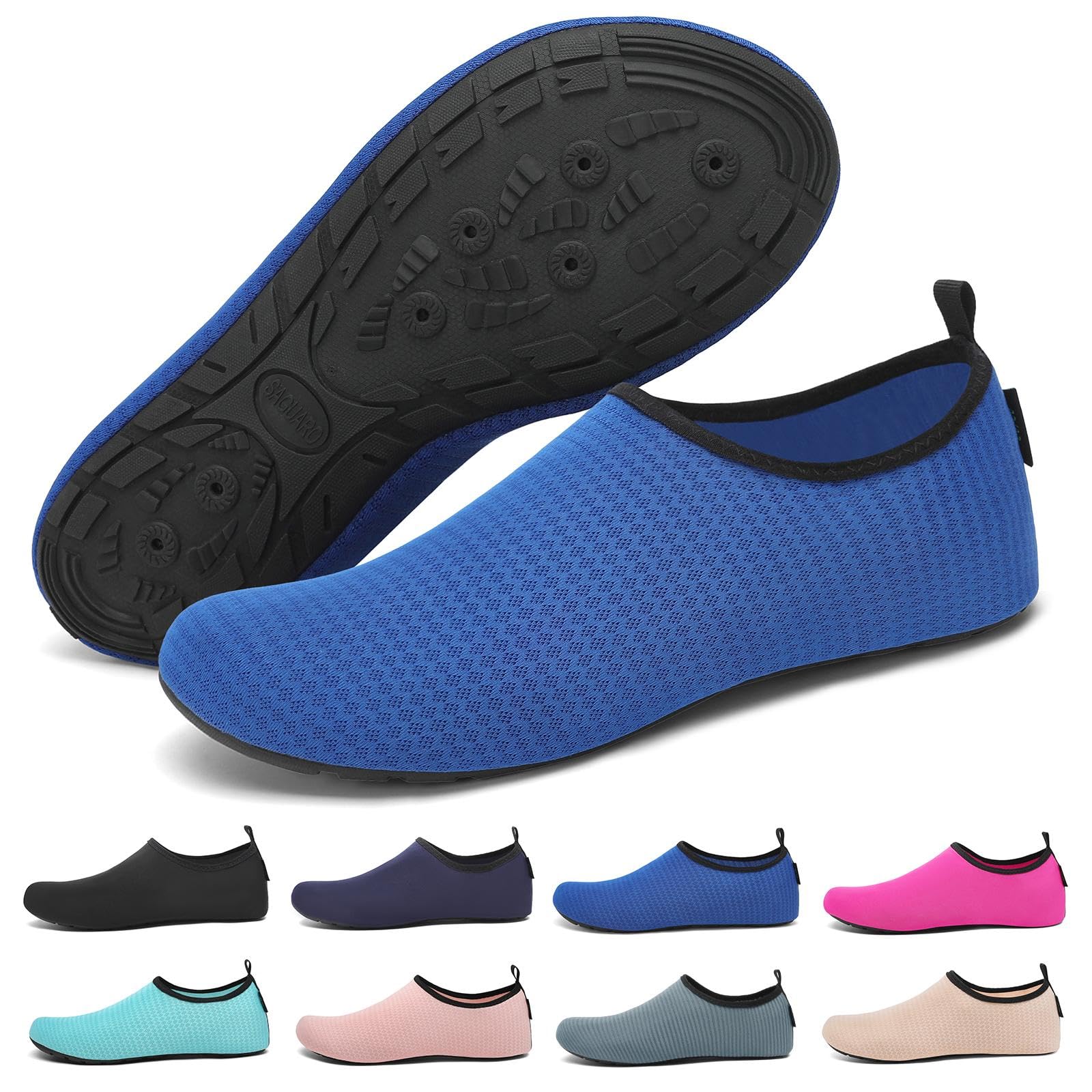 SAGUARO Scarpe da Scoglio Asciugatura Rapida con 7 Fori di Drenaggio per Donna Uomo Rombi Gr.36-47
