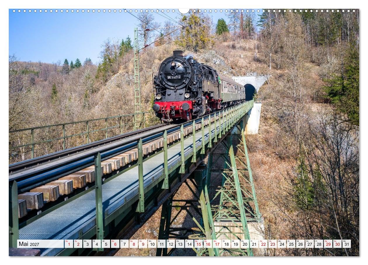 Dampflokomotiven im Harz - Eine Reise in die goldene Ära der Eisenbahn (Wandkalender 2027 DIN A2 quer), CALVENDO Monatskalender: Dampfloks im Harz – pure Nostalgie (CALVENDO Mobilitaet)