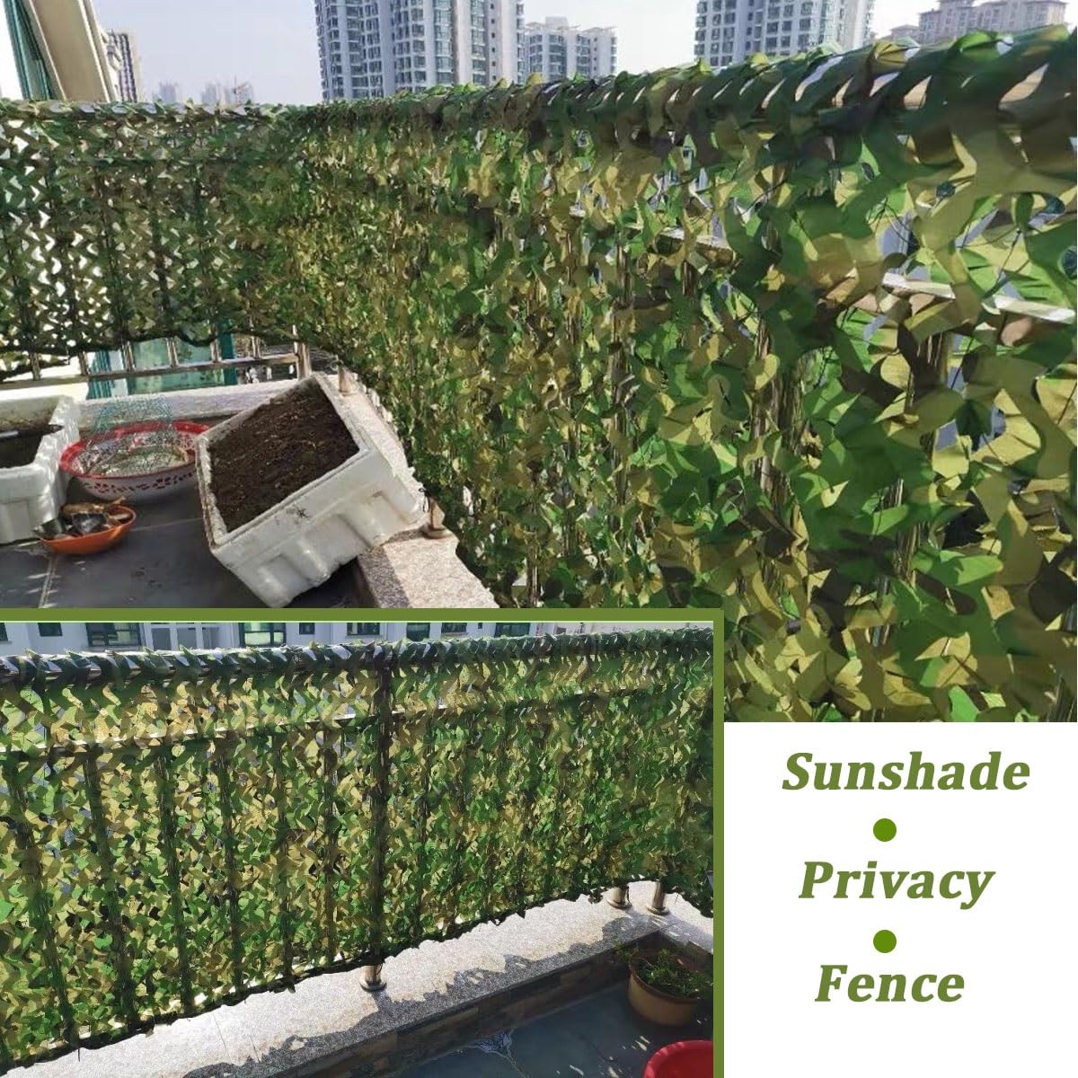 Amazon.co.jp: カモフラージュネット グリーン迷彩ネット 偽装網