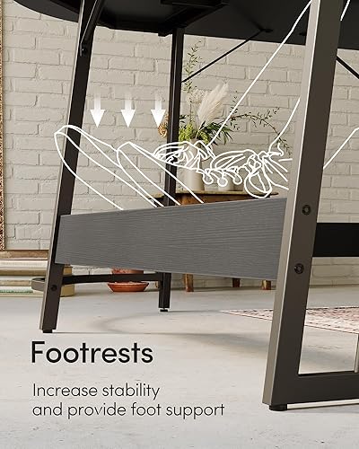 Miniatura 7 de CubiCubi Escritorio en forma de L escritorio esquinero para computadora con soporte grande para monitor mesa de escritura para oficina en casa