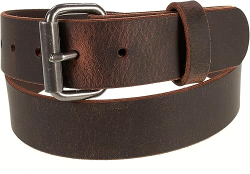 Miniatura 3 de The Retro Rider - Cinturón de cuero clásico para hombre, 1 12 pulgadas de ancho, fabricado en los Estados Unidos