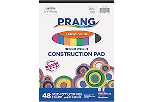 Prang Classic Construction Paper 9" x 12" Pad, 8 Colors