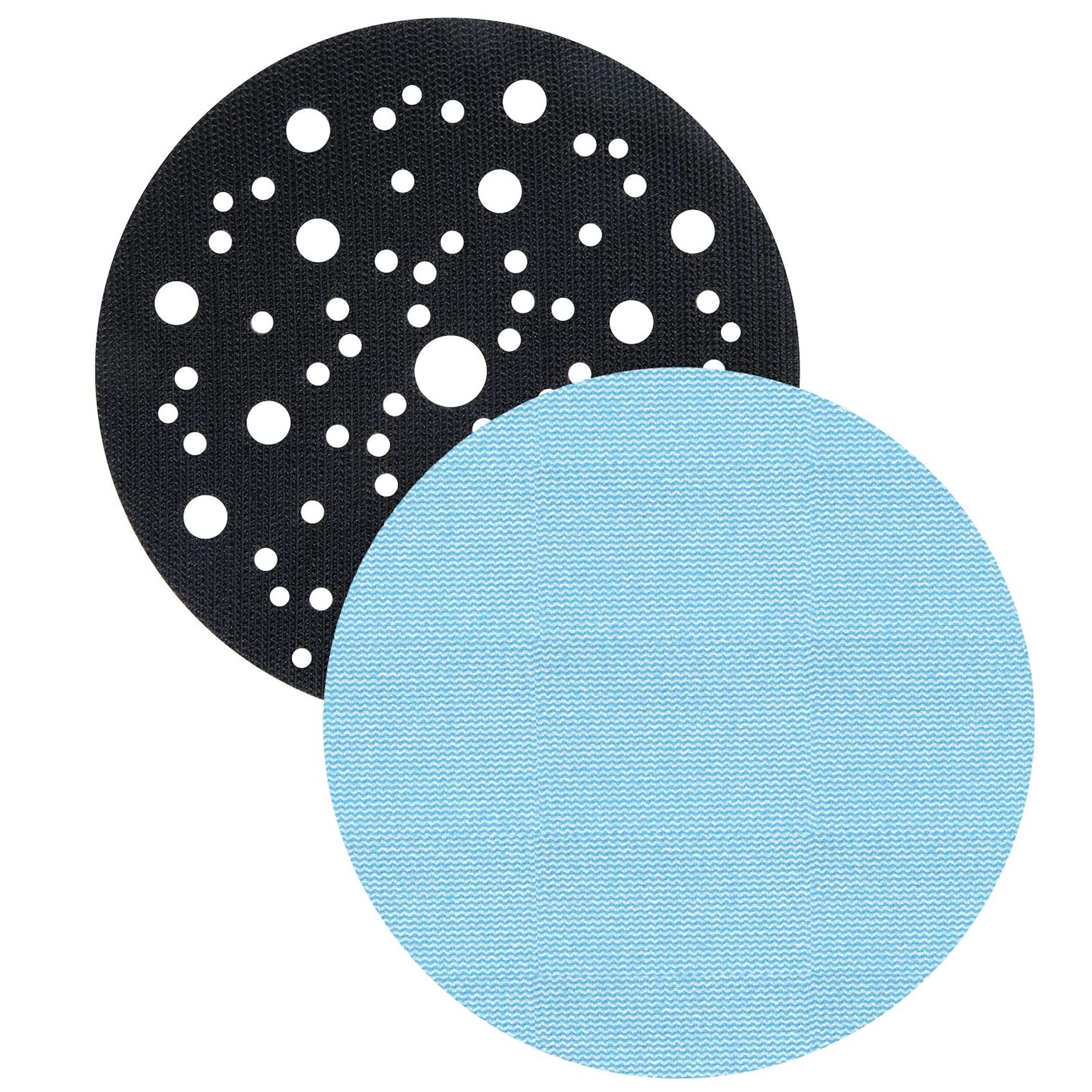 Trend Professional 150 mm Sanding Discs for Random Orbital ROS Sanders, 80/120/180 Grit + Pad Saver, 7 Pack, Mesh Abrasive for High Dust Extraction and Versatile Finishing, AB/150/M7/P