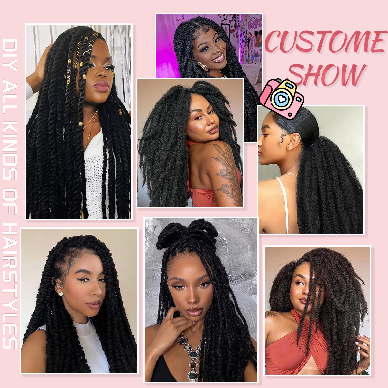 Marley Twist Braiding Hair Soft Synthetic Fiber