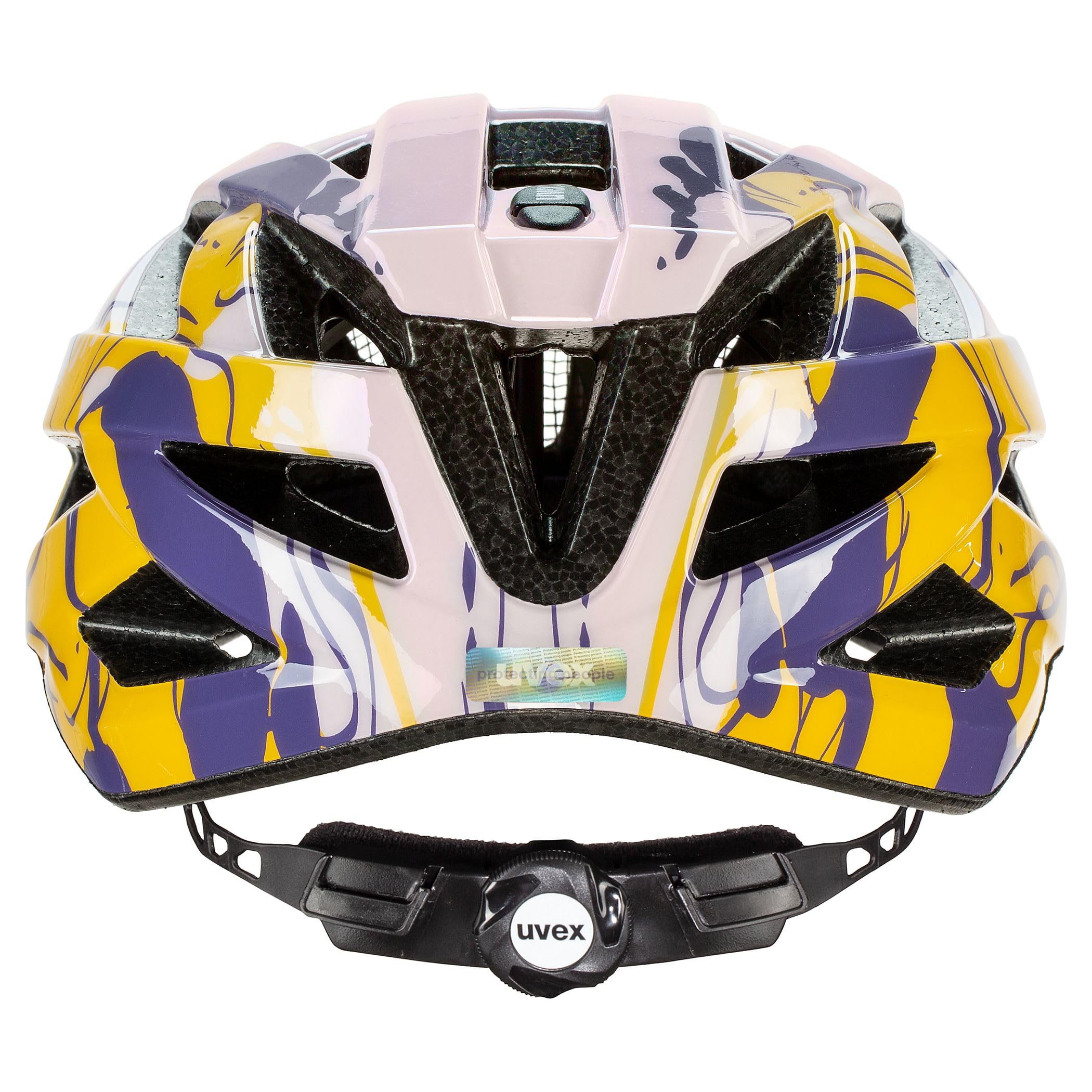 uvex air Wing - Leichter Fahrradhelm für Damen und Herren - individuelle Größenanpassung - Powder-Liquids - 52-57 cm – Ansicht 3