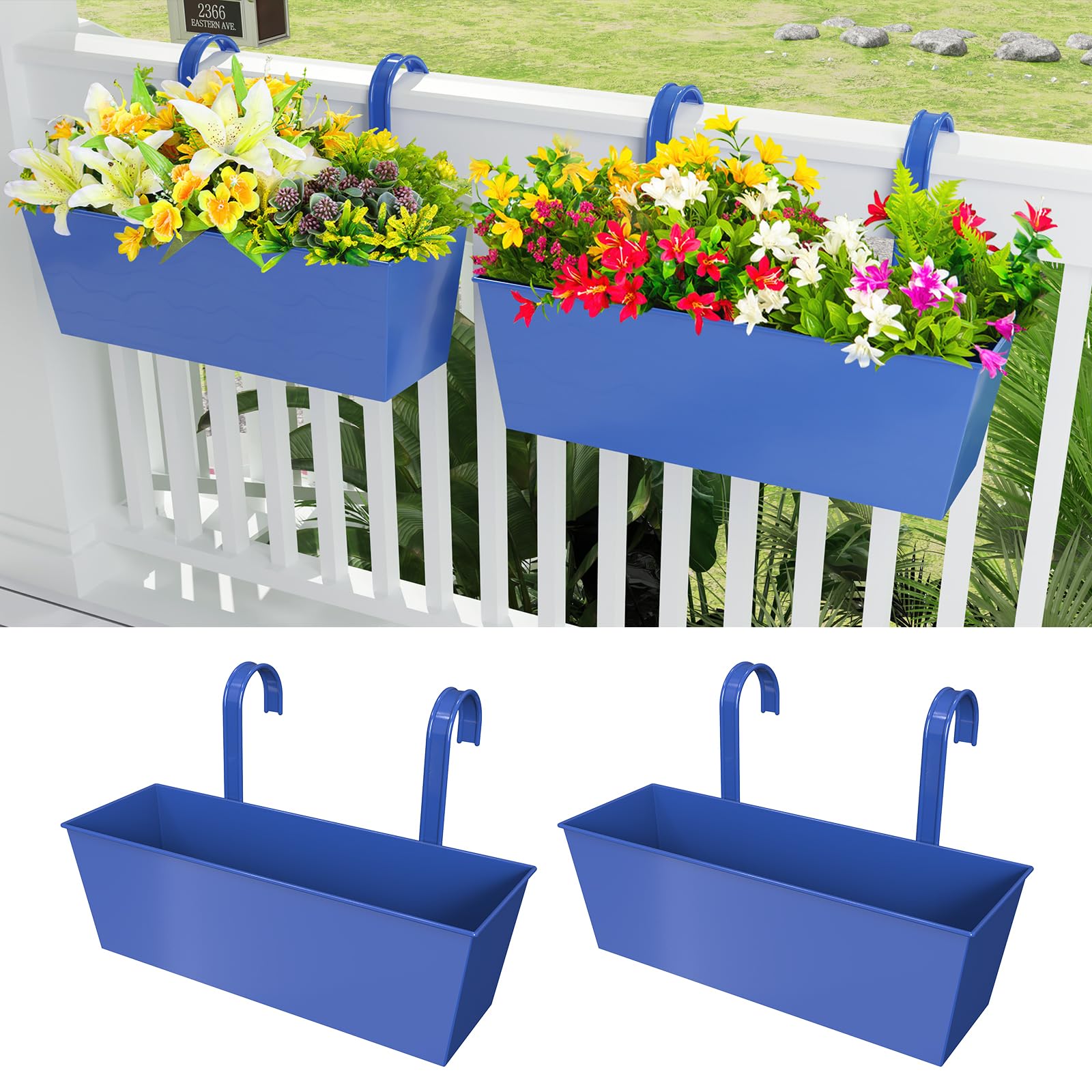 Buy PINFENGJIAJU 24 Inch Metal Iron Hanging ers 2 Pack, Large