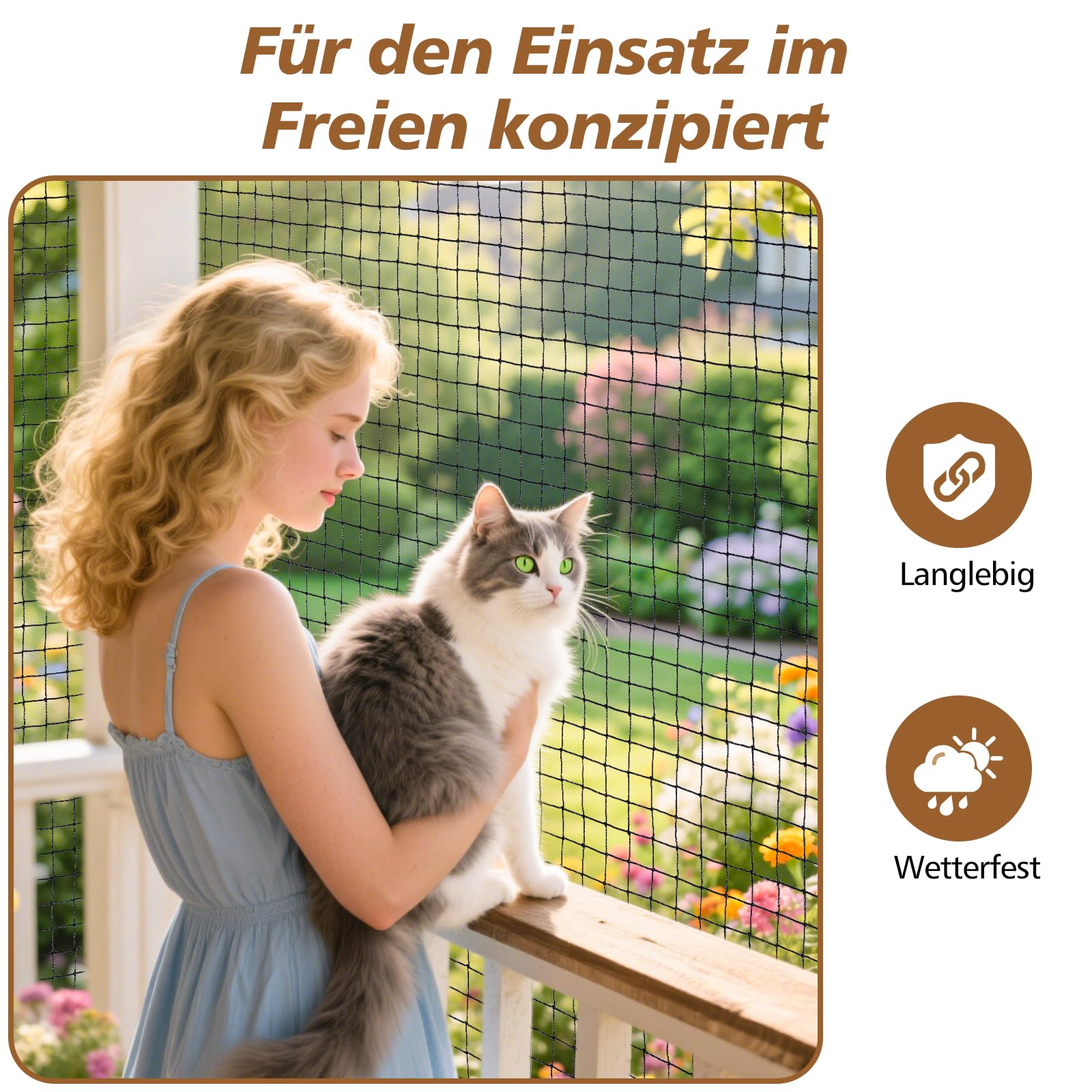 Kattennet voor balkon, zonder boren, incl. kattenbeschermingsnet, weerbestendig, met kleefhaken en siliconenlijm, kattennet met draadversterkt, eenvoudig met het kattennet voor balkon, raam en terras Kattennet voor balkon, zonder boren, incl. kattenbeschermingsnet, weerbestendig, met kleefhaken en siliconenlijm, kattennet met draadversterkt, eenvoudig met het kattennet voor balkon, raam en terras