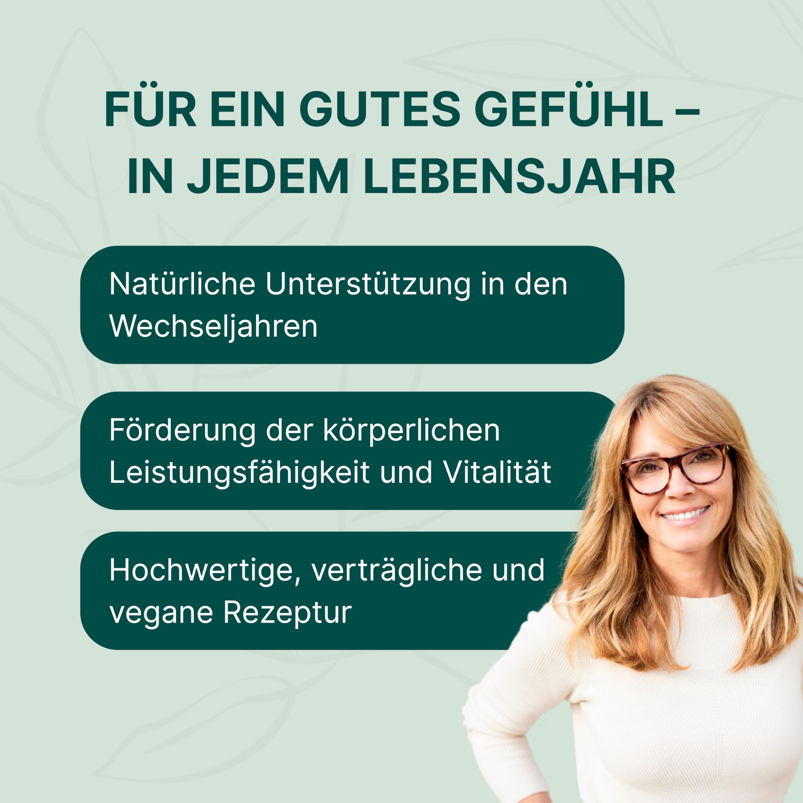 ESSENZ - Rotklee MenoFit 60 Kapseln - Natürliche Kapseln mit Rotklee-Extrakt & Maca-Wurzel-Pulver. Zur Unterstützung des Wohlbefindens in den Wechseljahren