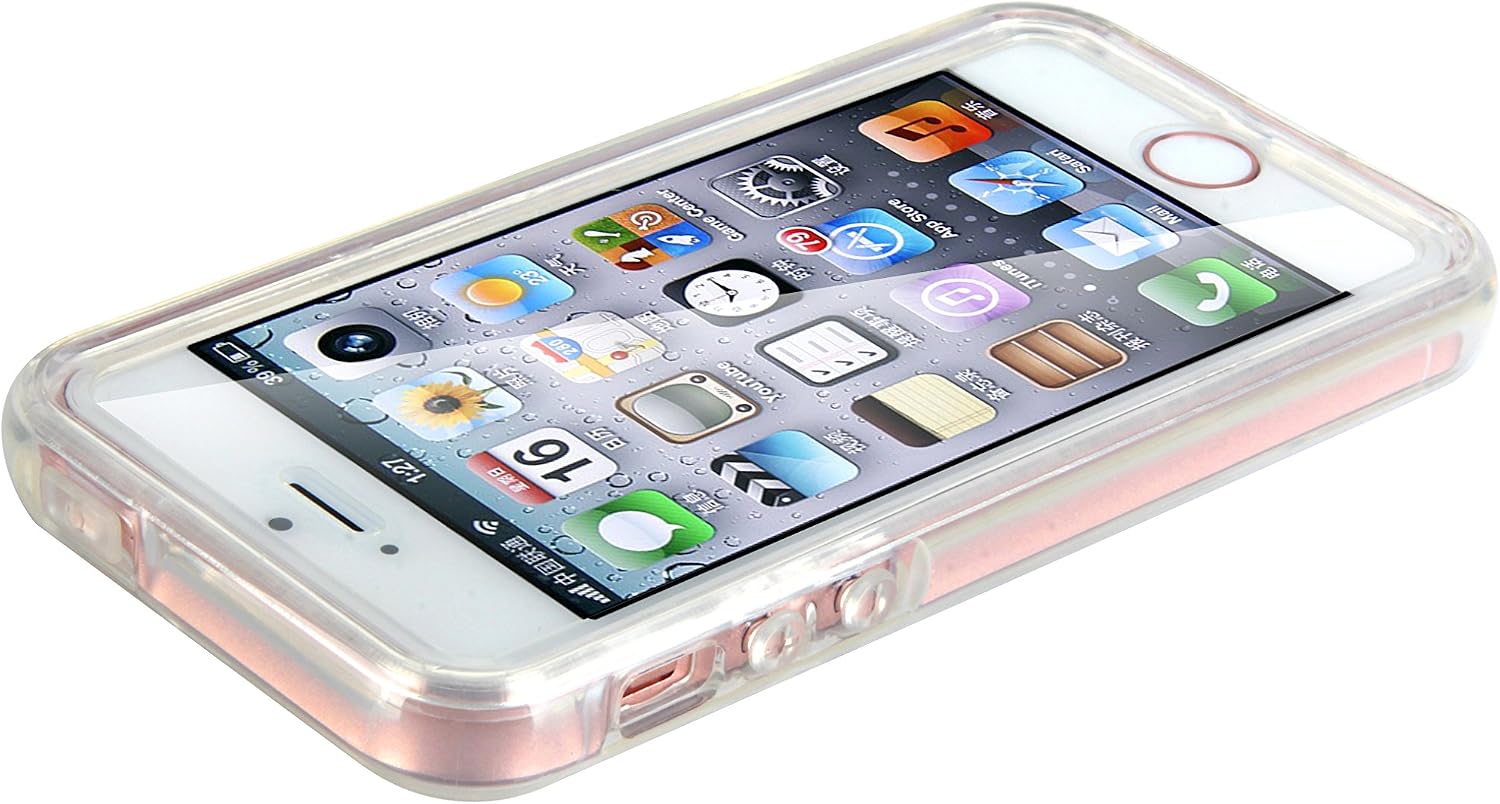 Rugged Transparent Clear Bumper case Compatible with iPhone 5s/5/SE