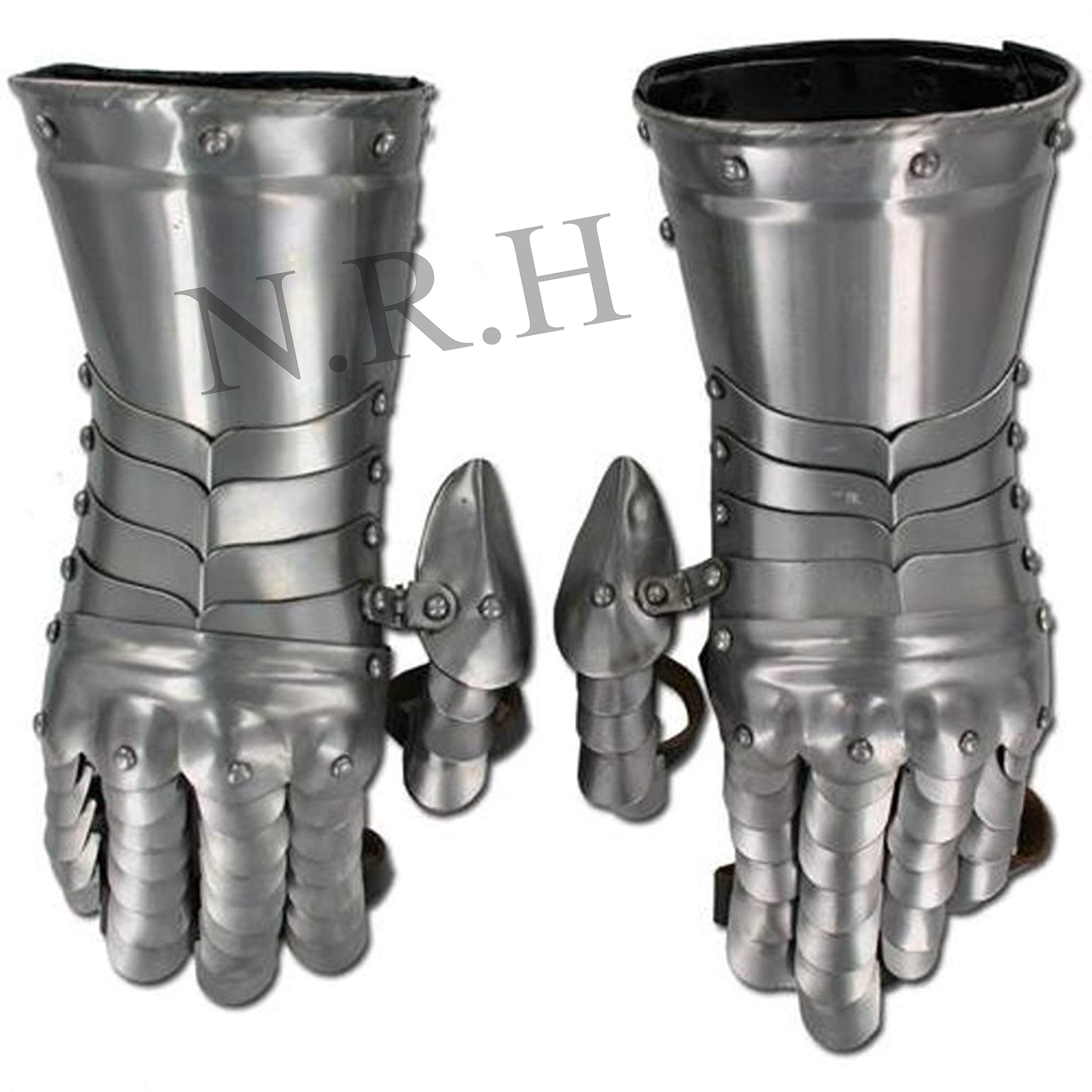 Nautical Replica Hub Medieval Knight Roman Gothic Armor Guanti in acciaio