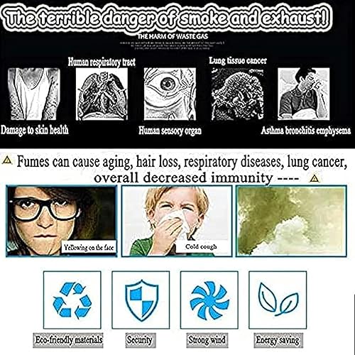 Miniatura 7 de Ventilador de chimenea, evacuador de humo de chimenea de 120 W, ventilador de chimenea para estufa de leña, quemador de troncos, chimenea,