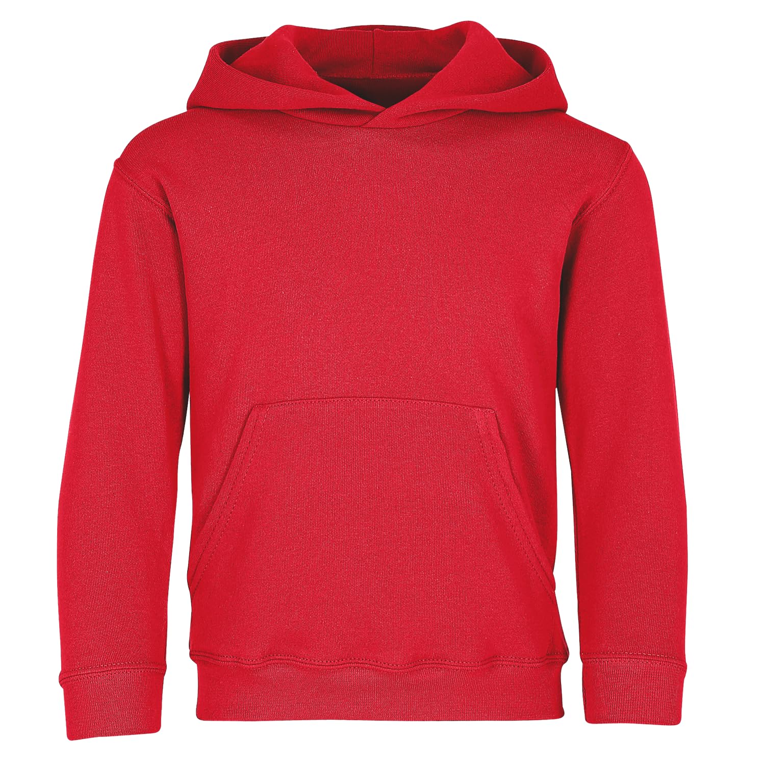 Fruit of the Loom Children’s Hooded Sweatshirt, red, 12-13 Years