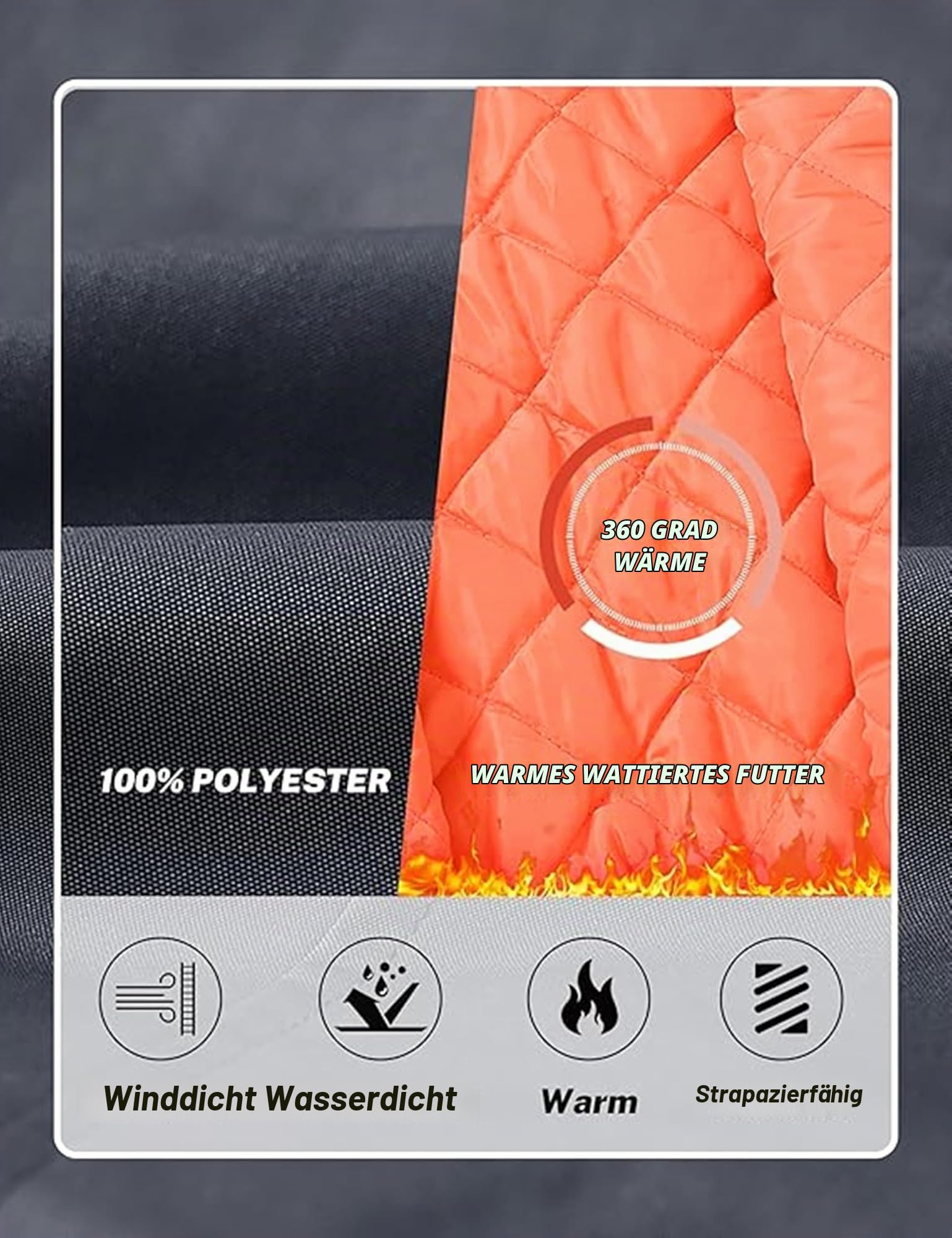 MoFiz Bomberjacke Herren Warm Gepolsterte Übergangsjacke
