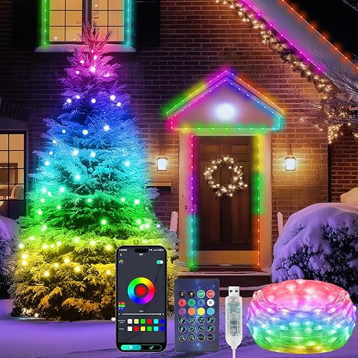 Luci Natale 100LED RGBIC Smart