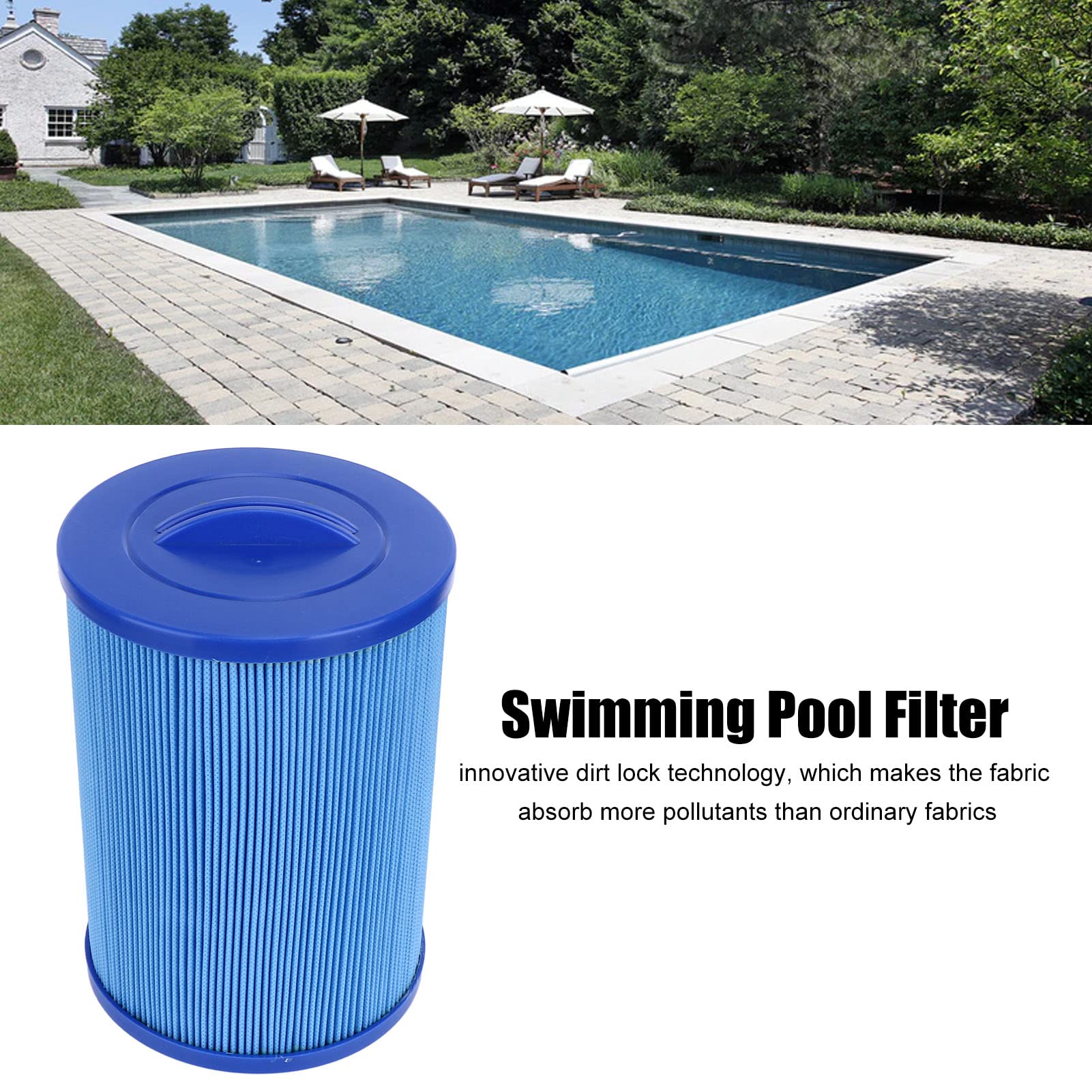 Cartouche de Filtre de Piscine pour Bain à Remous et Spa - Remplacement Universel Compatible avec Pleat PWW50, Unic 6CH 940, Filb FC 0359, Waterw 817 0050 - Durable et Performant