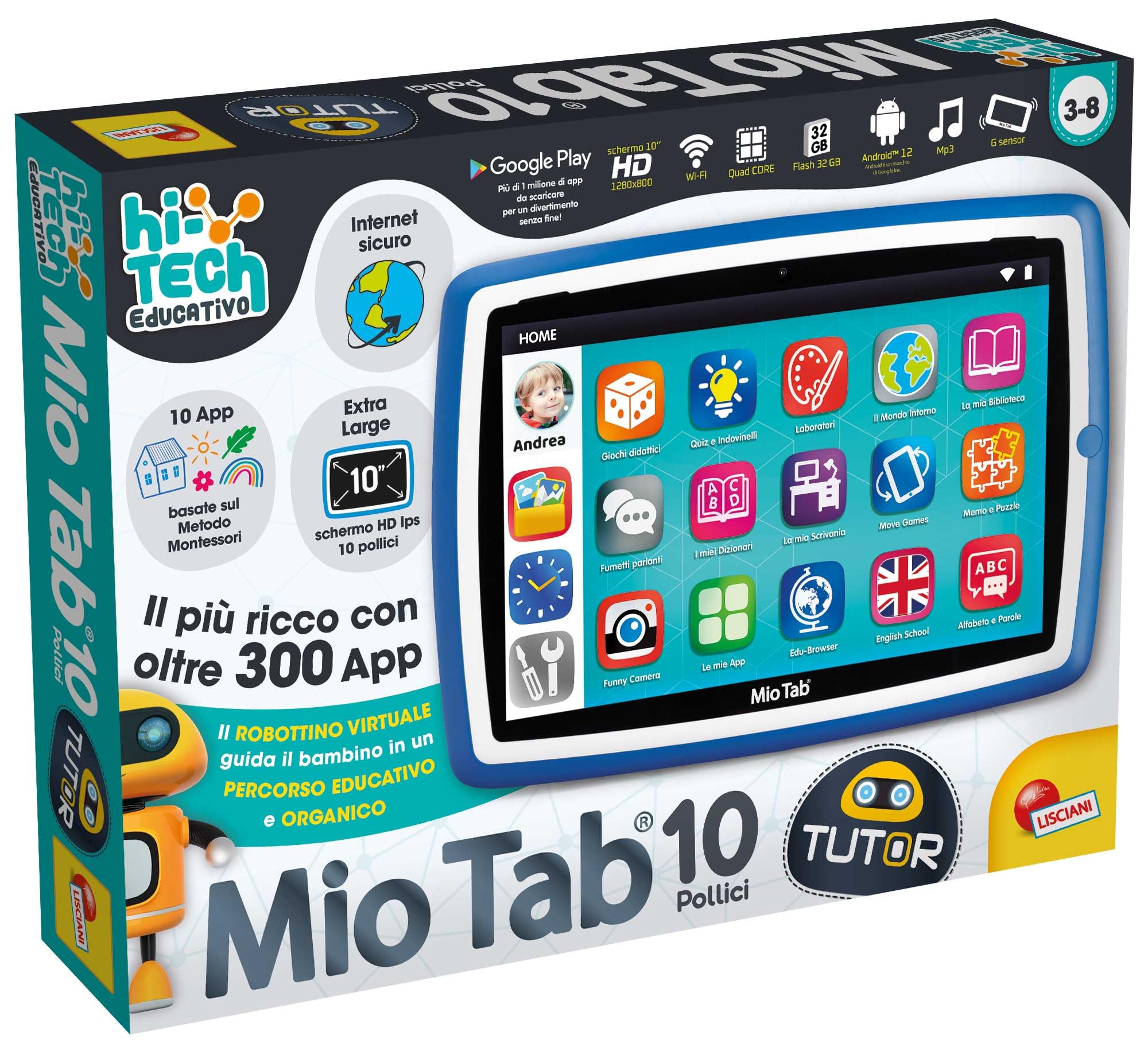 Liscianigiochi Hi Tech Educativo Mio Tab Tutor 10