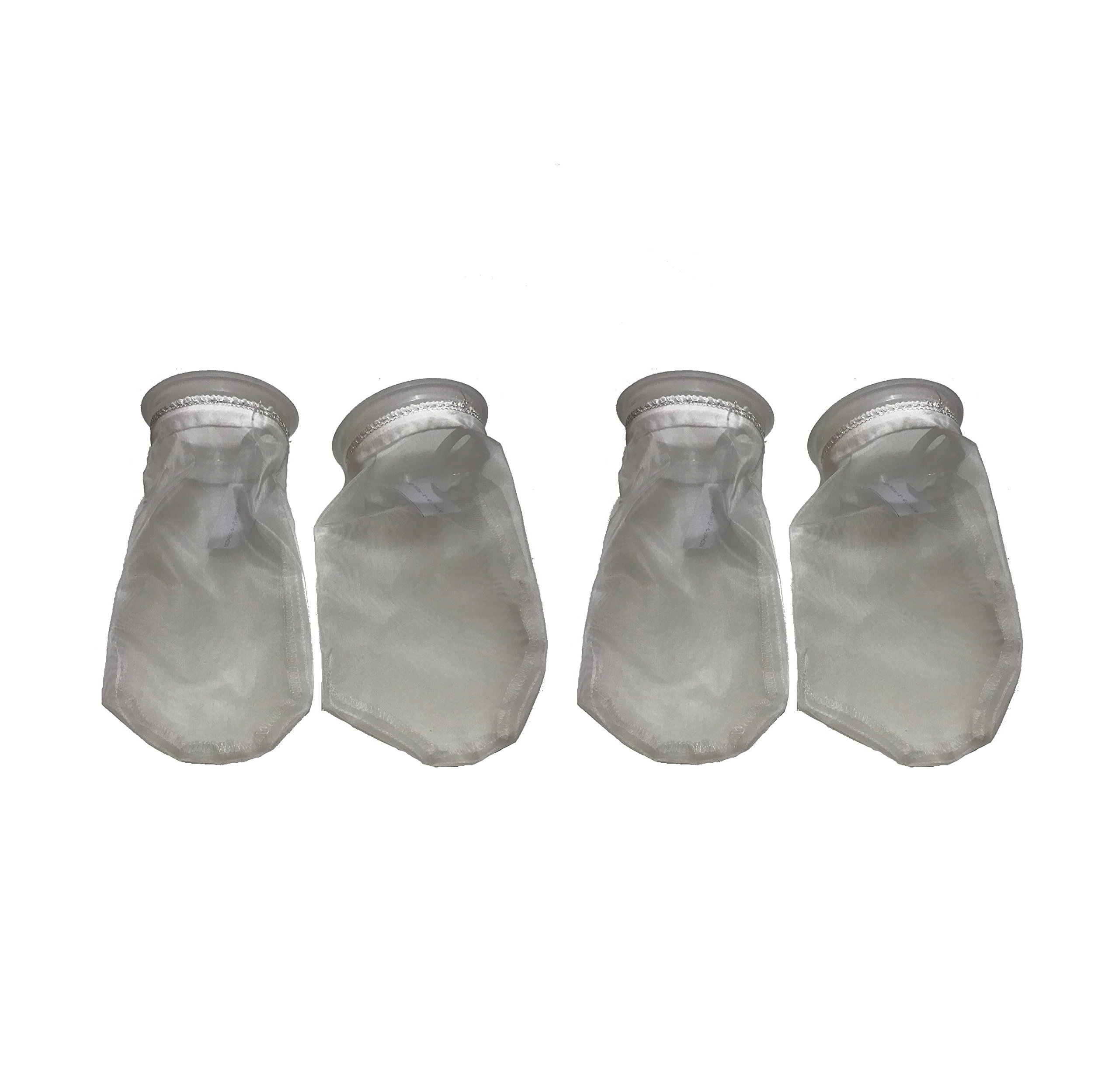 Nylon Mesh Filter Sock -200Micron- Aquarium Filter/Media Bag - 4 Pack