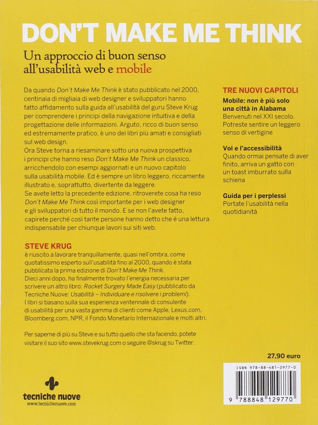 Don't make me think. Un approccio di buon senso all'usabilità web e mobile