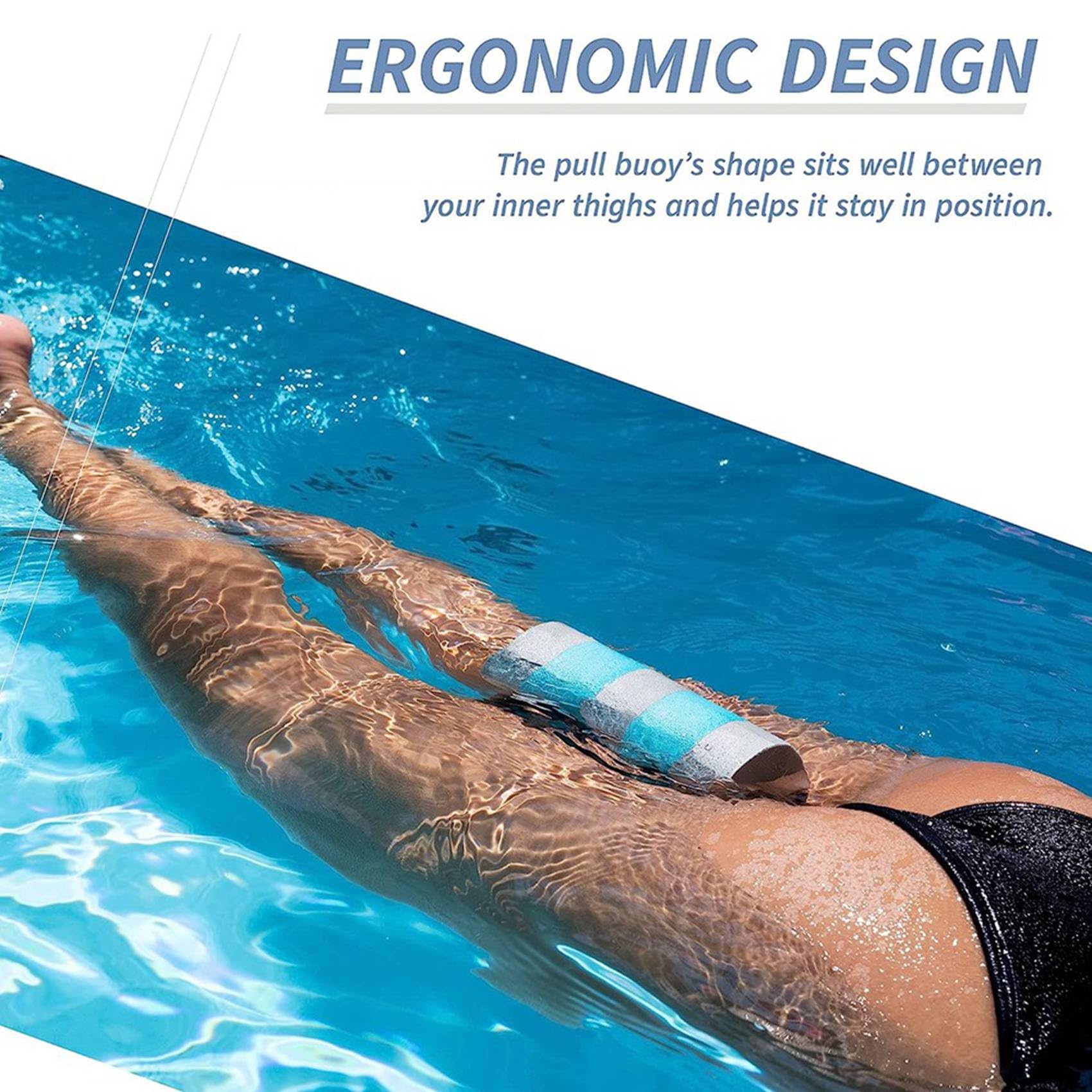 10X Pull Buoy Leg Float - Aiuto per L'Allenamento nel Piscina, Supporto per Gambe e Fianchi per Adulti, Bambini e Principianti, per Il Nuoto