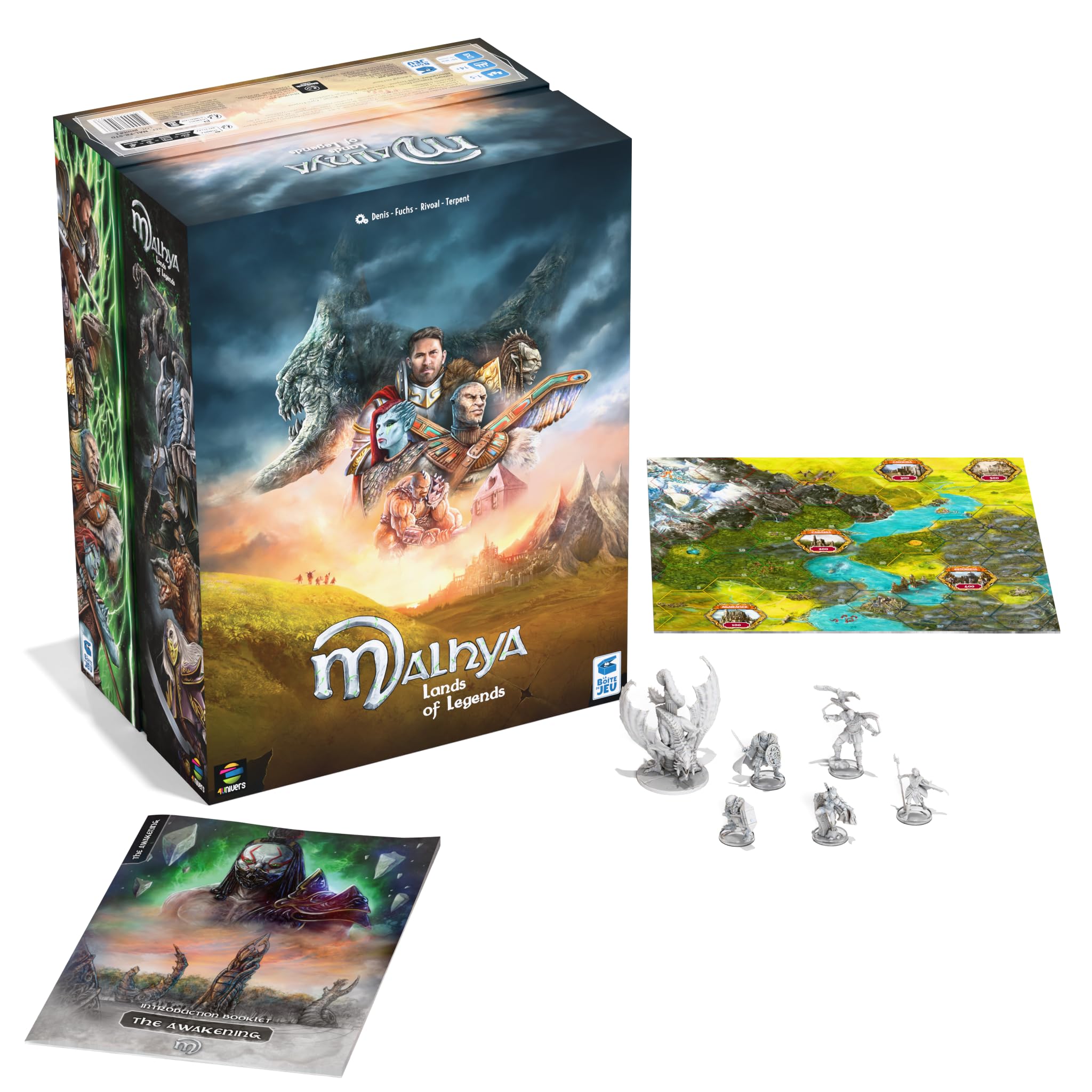 Malhya: Lands of Legends – Jeu de Société Coopératif Narratif | 1 à 5 Joueurs | Aventure Fantasy Épique | La Boîte de Jeu - Blackrock Games