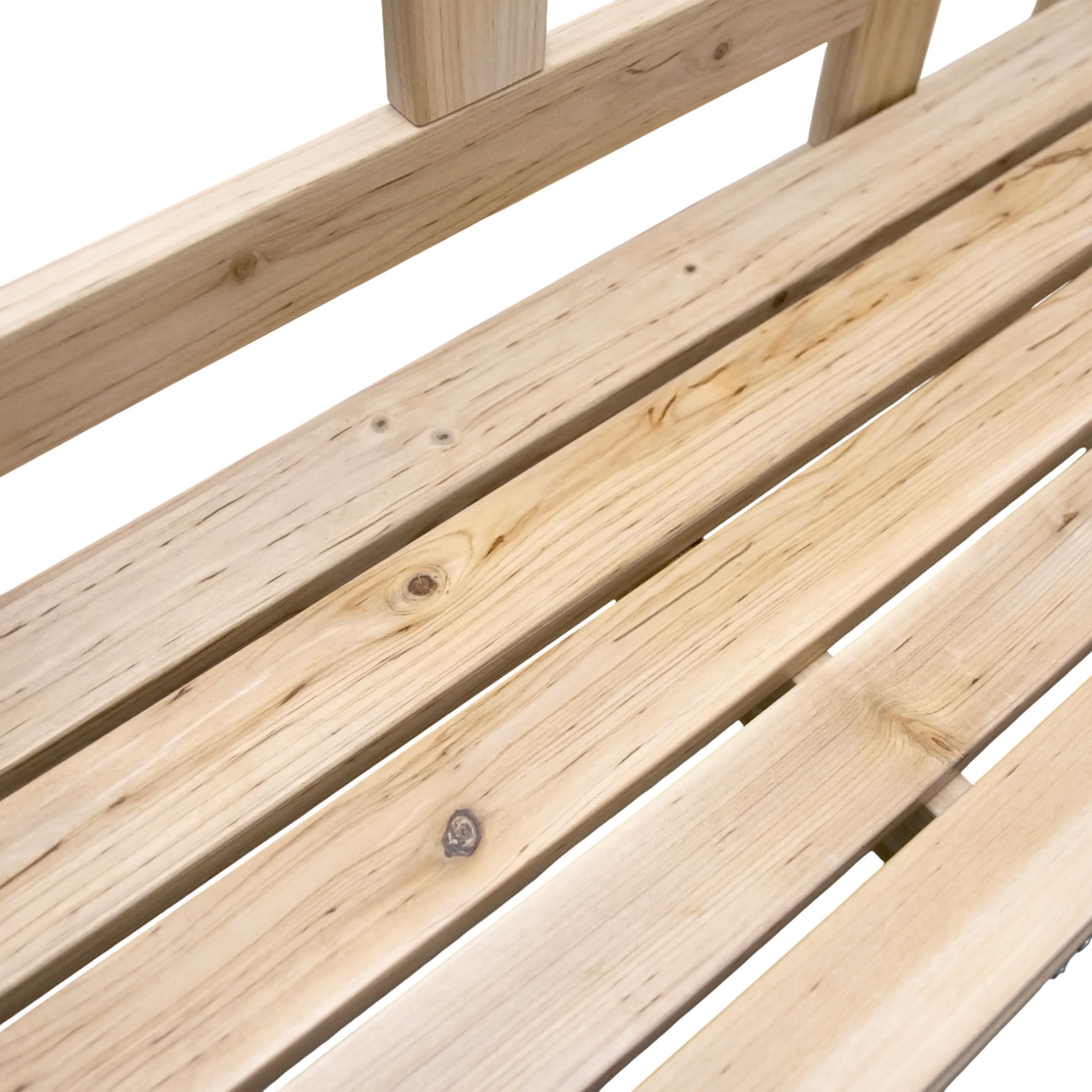 Spetebo Holz Parkbank für 2 Personen Belastbarkeit bis 180 kg - 118 x 78 cm - Massivholz Sitzbank 2-Sitzer mit Armlehnen - Gartenbank Holzbank Friesenbank Sitzmöbel für Balkon Terrasse Garten
