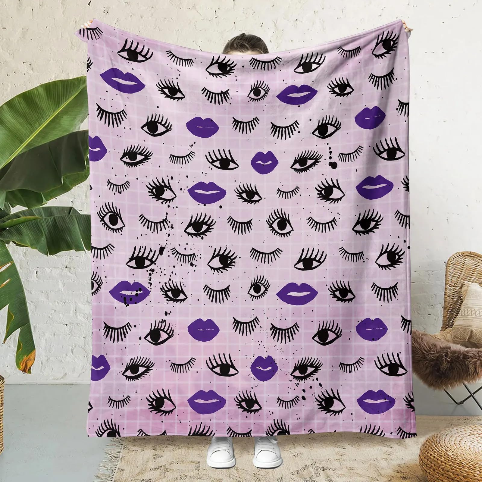 Couverture en flanelle douce jeté de canapé lit polaire 150x200