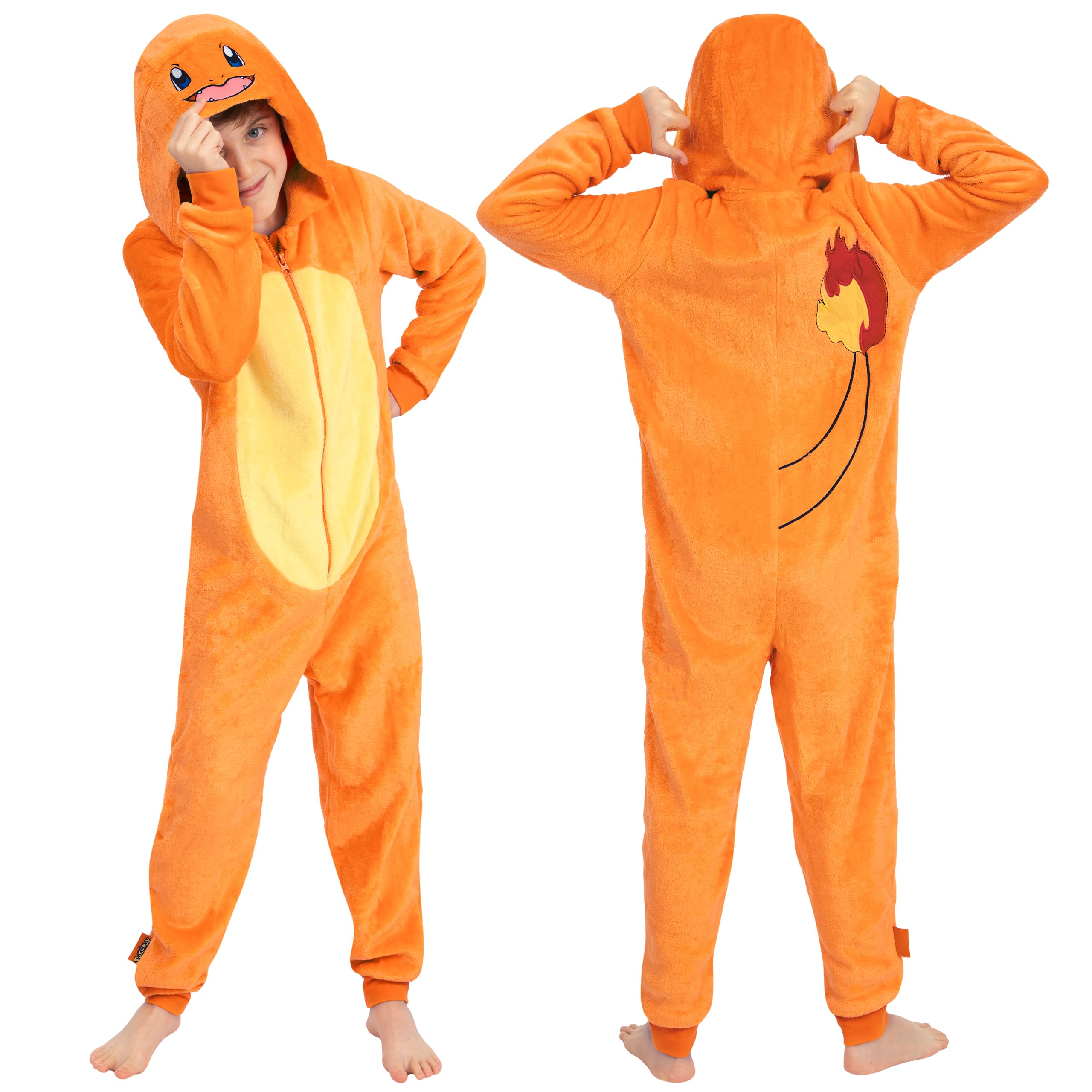 Pokemon Pijama Niño, Mono De Charmander, Pijama De Charmander Niño, Mono De Invierno De Polar para Niños