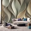 Generisch Wallpaper 3D Effect Non-Woven Wallpaper Modern Abstract Texture Indoor Living Room Kitchen Bedroom Wallpaper 3D Effect Wall Decoration Wallpaper 130 L x 80 W cm