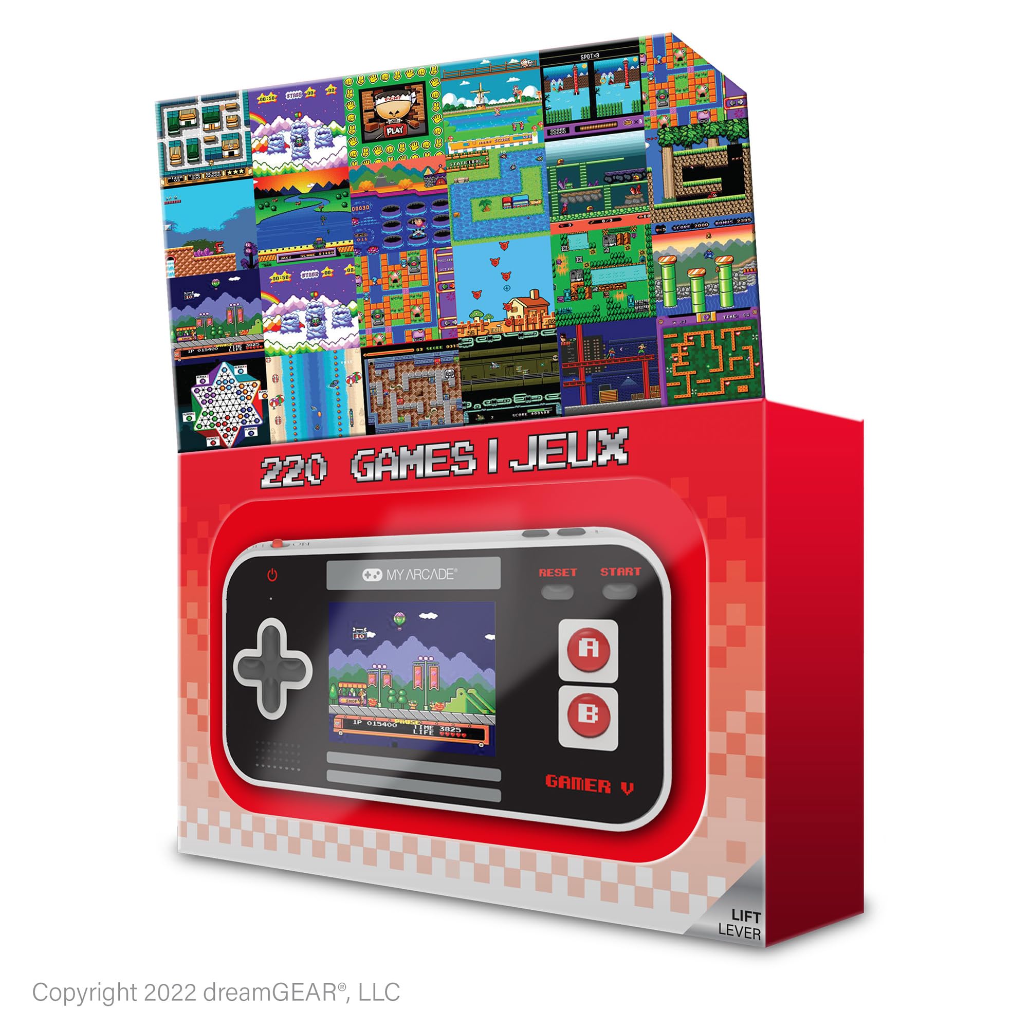 My Arcade Gamer V Classic 220 en 1 Noir Gris Rouge